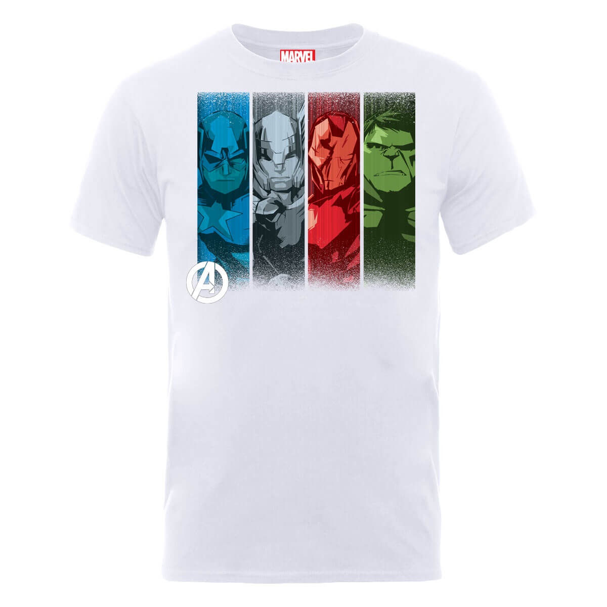 Marvel Avengers Assemble Team Poses T-Shirt - White - L