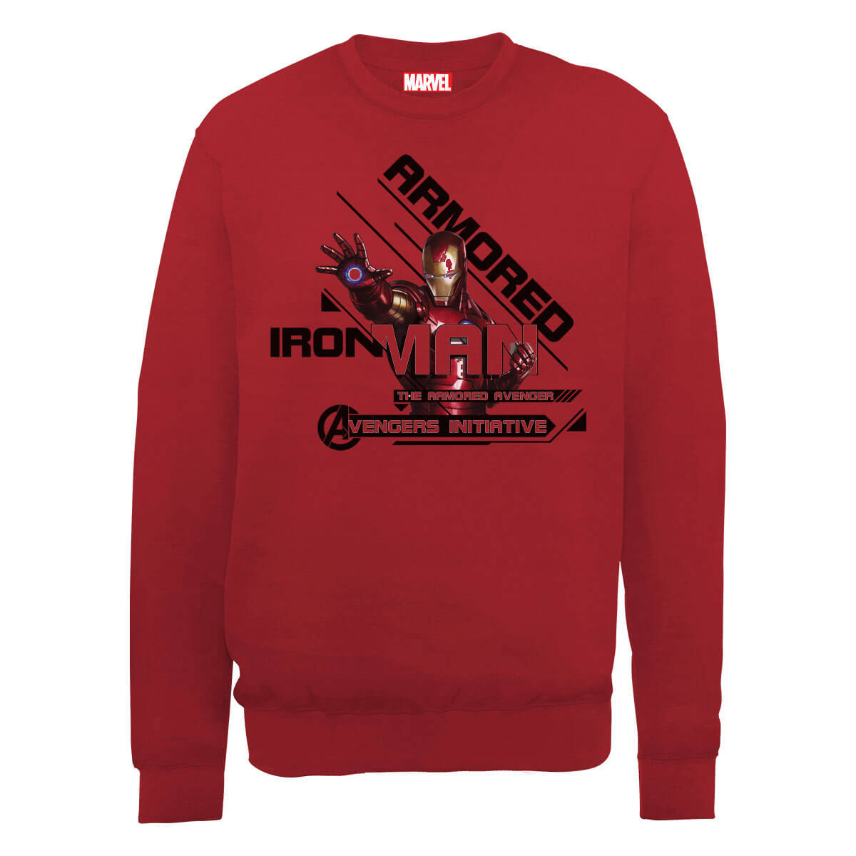 Marvel Avengers Assemble Armored Iron Man Sweatshirt - Red - XXL - Red