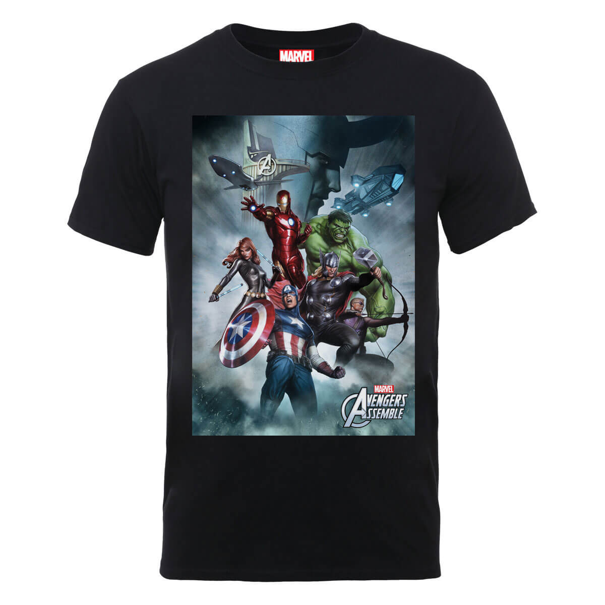 Marvel Avengers Team Montage T-Shirt - Black - XXL