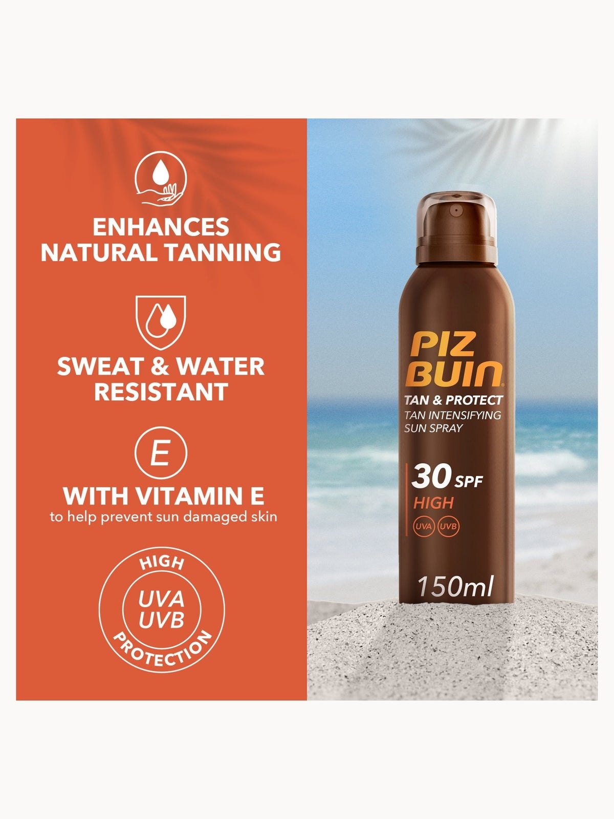 Piz Buin Tan and Protect Spray SPF 30 150ml, photo 2