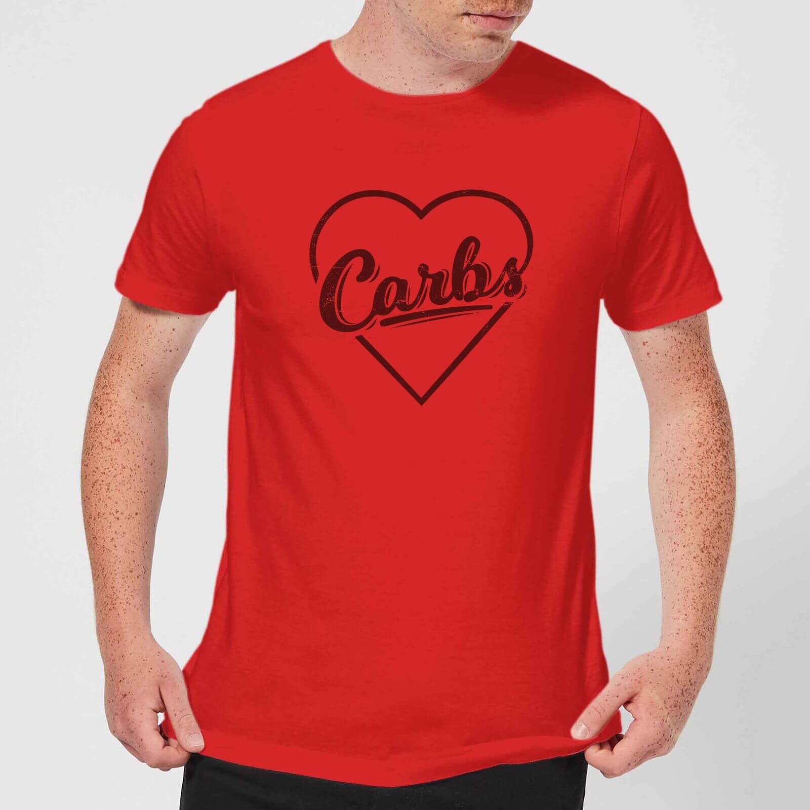 Love Carbs T-Shirt - Red - S - Red