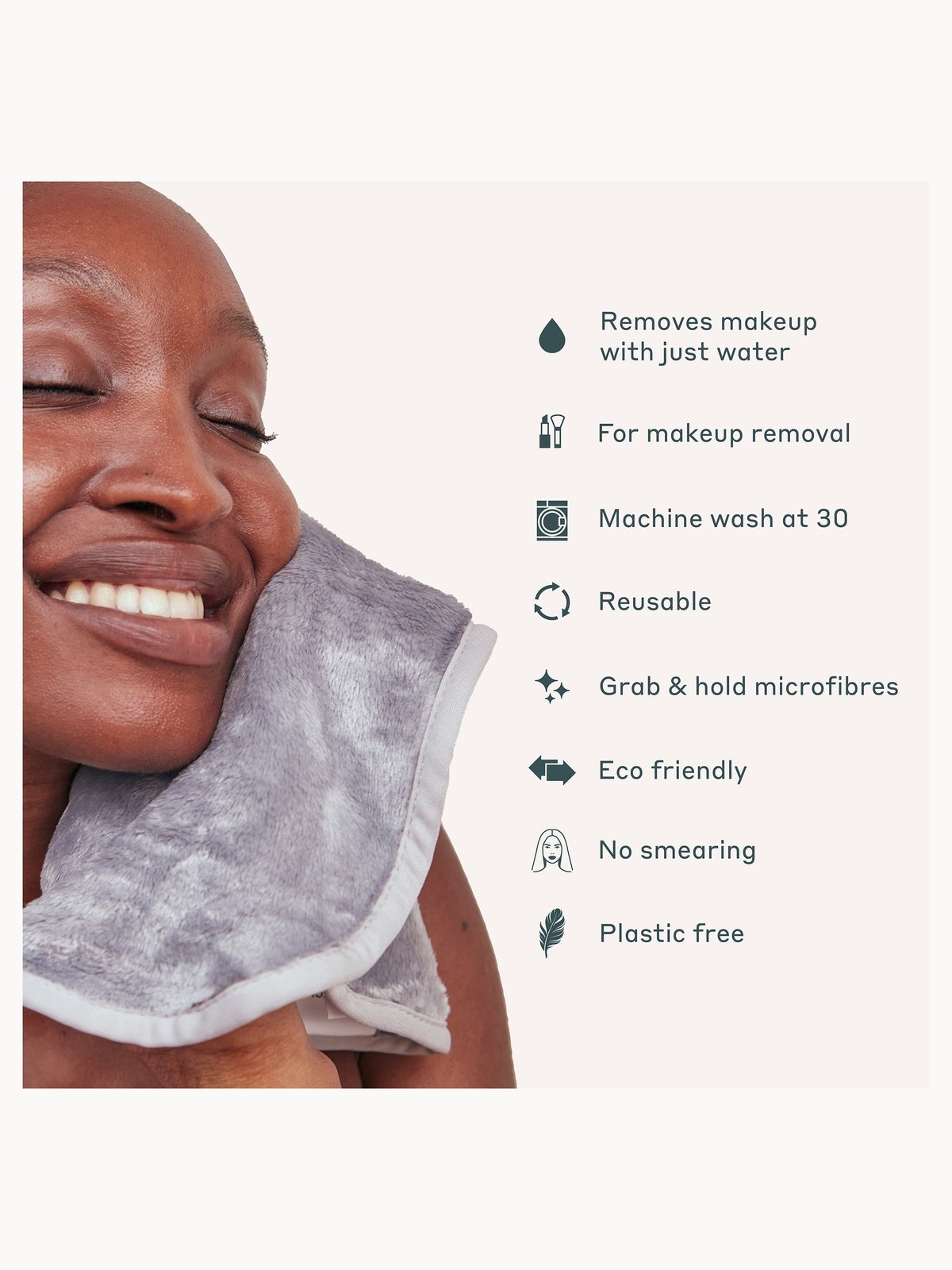 MAGNITONE WipeOut Microfibre Cleansing Cloths Grey – 2 Pack 2