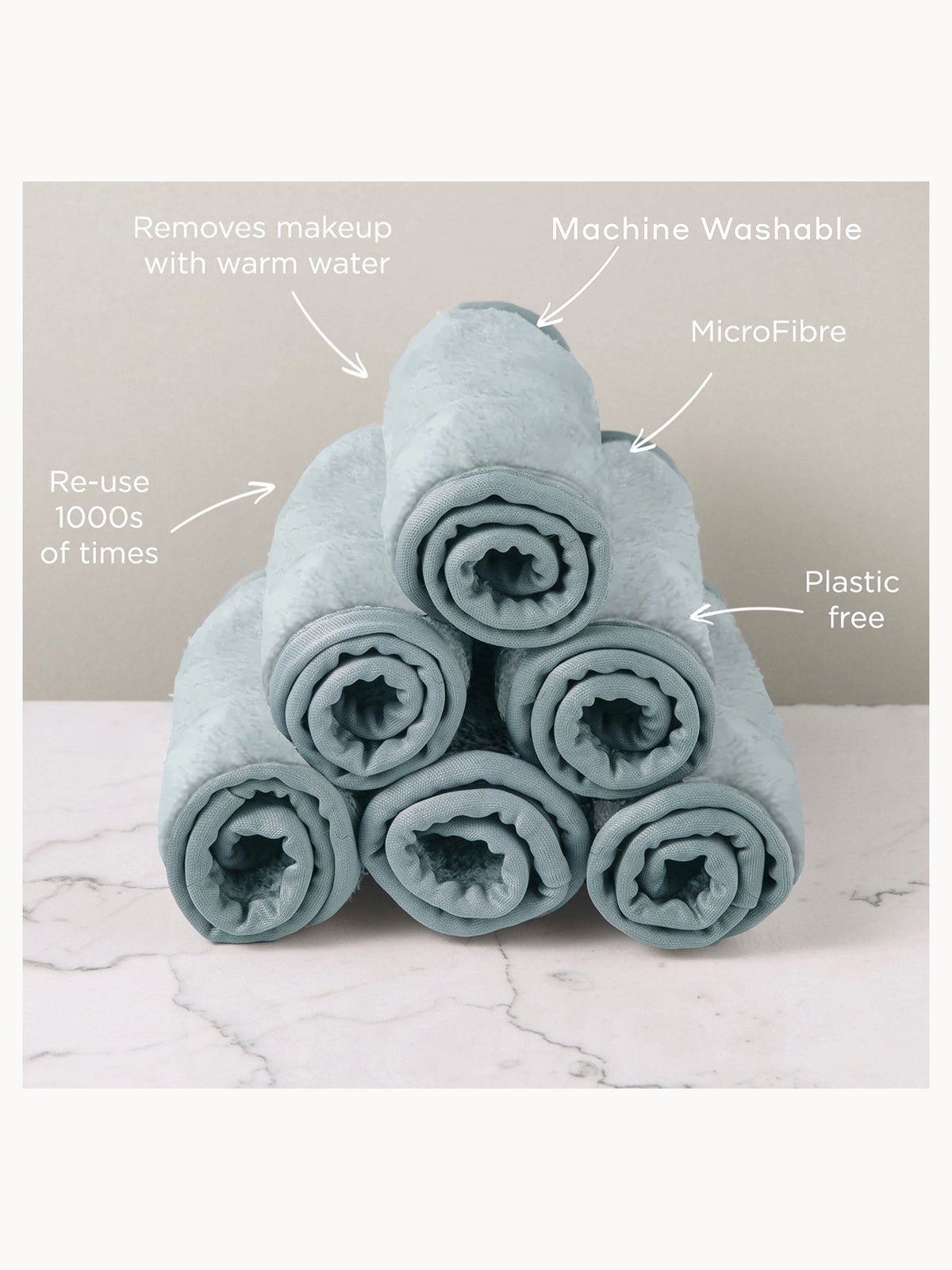 MAGNITONE WipeOut Microfibre Cleansing Cloths Grey – 2 Pack 4