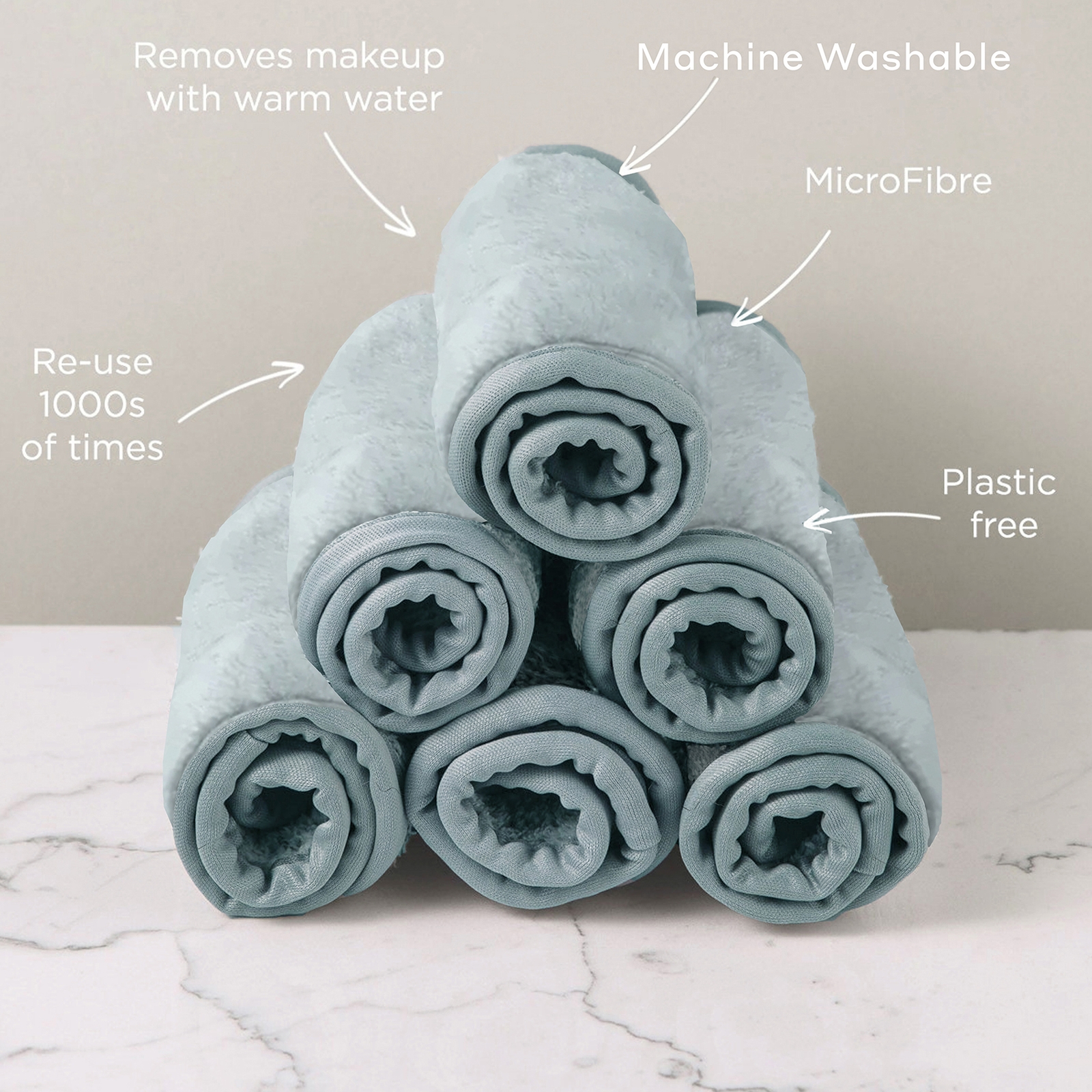 MAGNITONE WipeOut Microfibre Cleansing Cloths Grey - 2 Pack MAGNITONE WipeOut Microfibre Cleansing Cloths Grey - 2 Pack