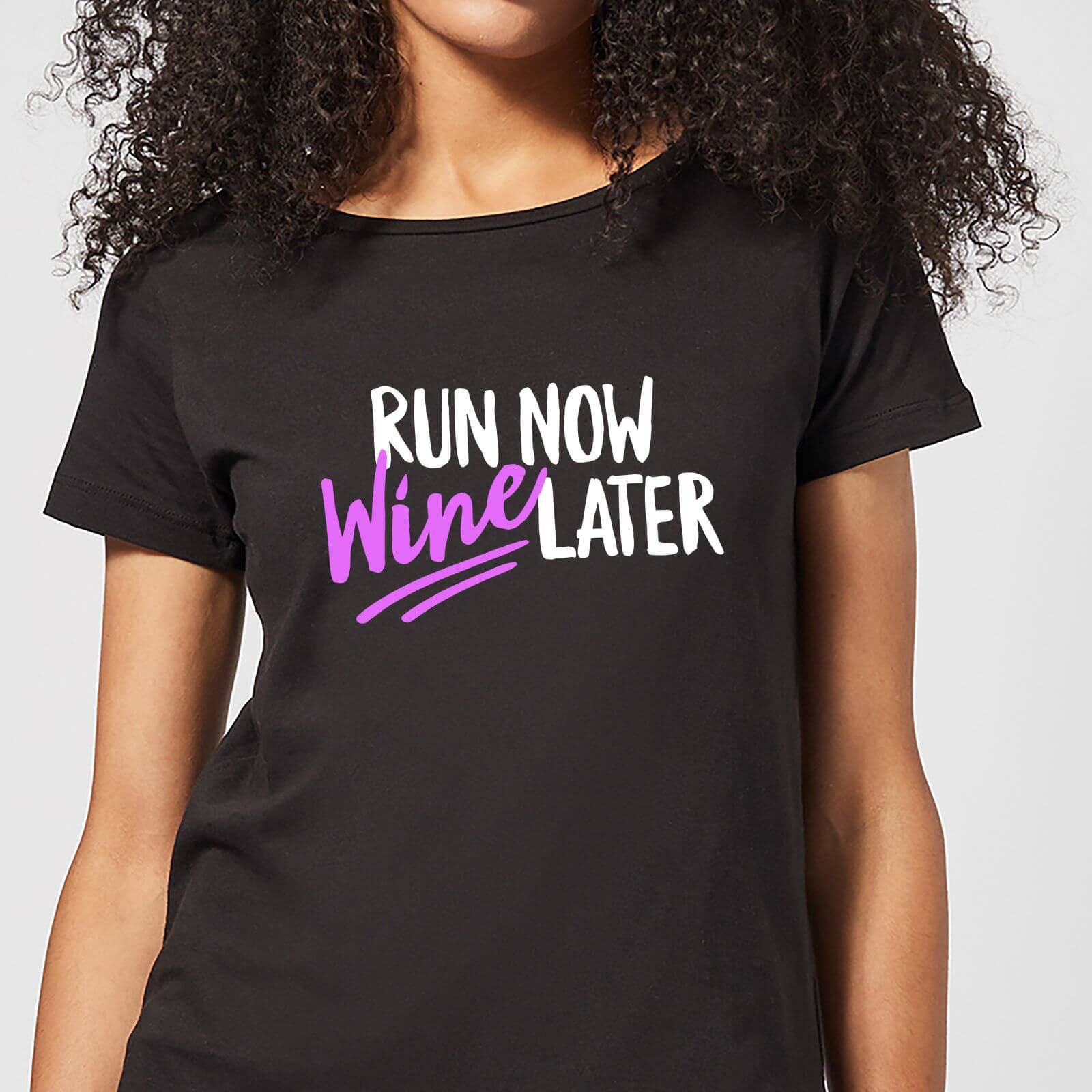 

Run Now WIne Later Women's T-Shirt - Black - 3XL - Nero