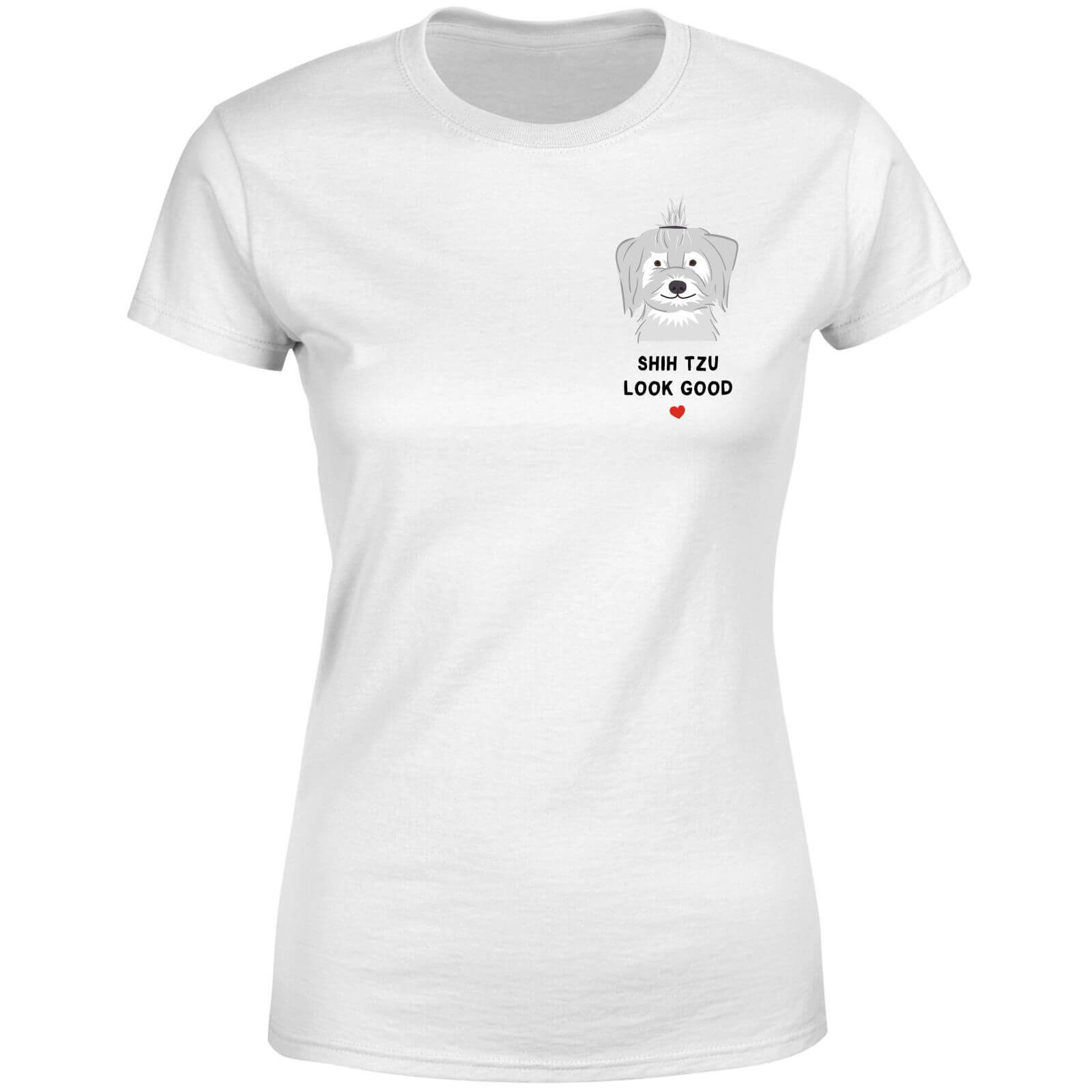 Shih Tzu Look Good Women's T-Shirt - White - 4XL - White