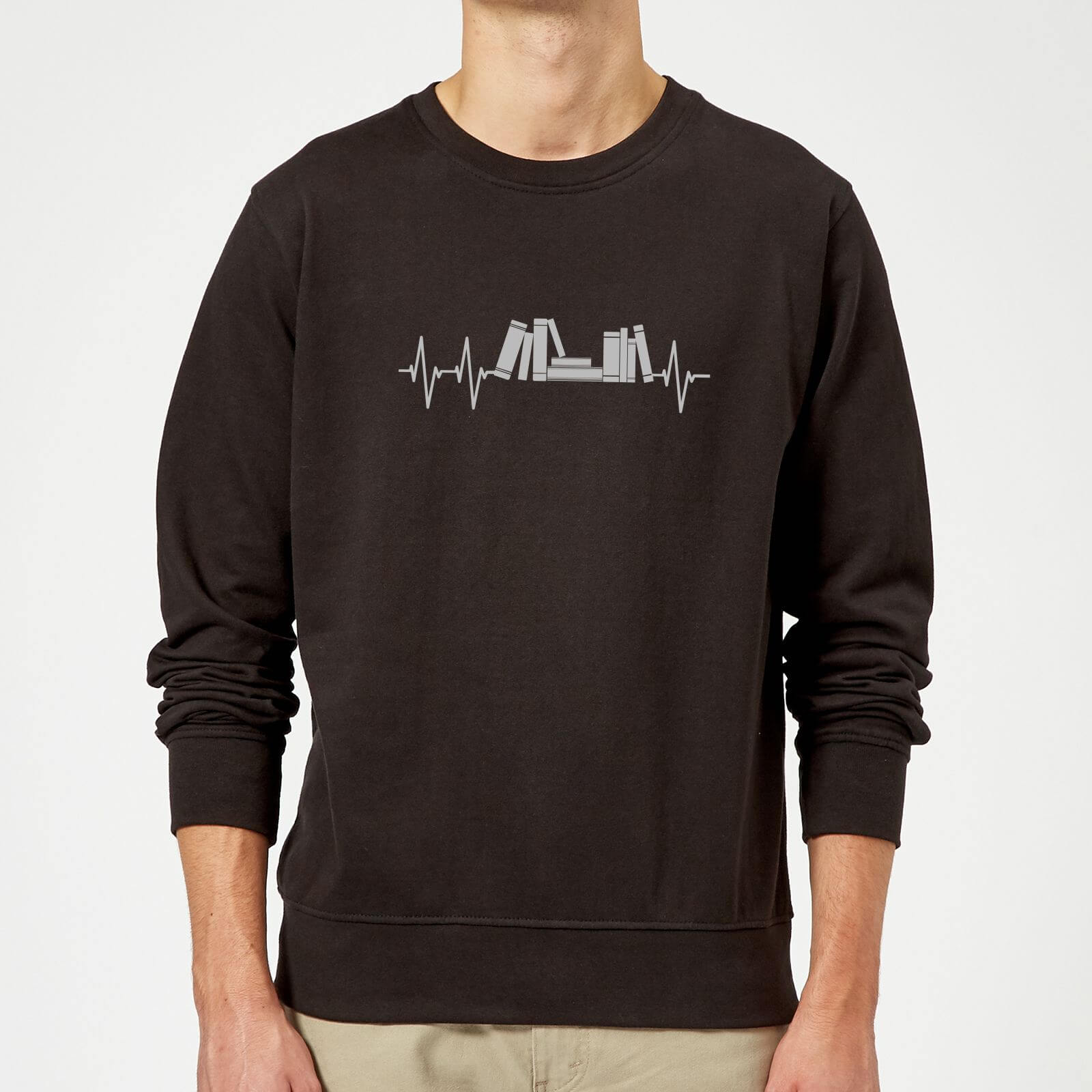 Heartbeat Books Sweatshirt - Black - XL - Black