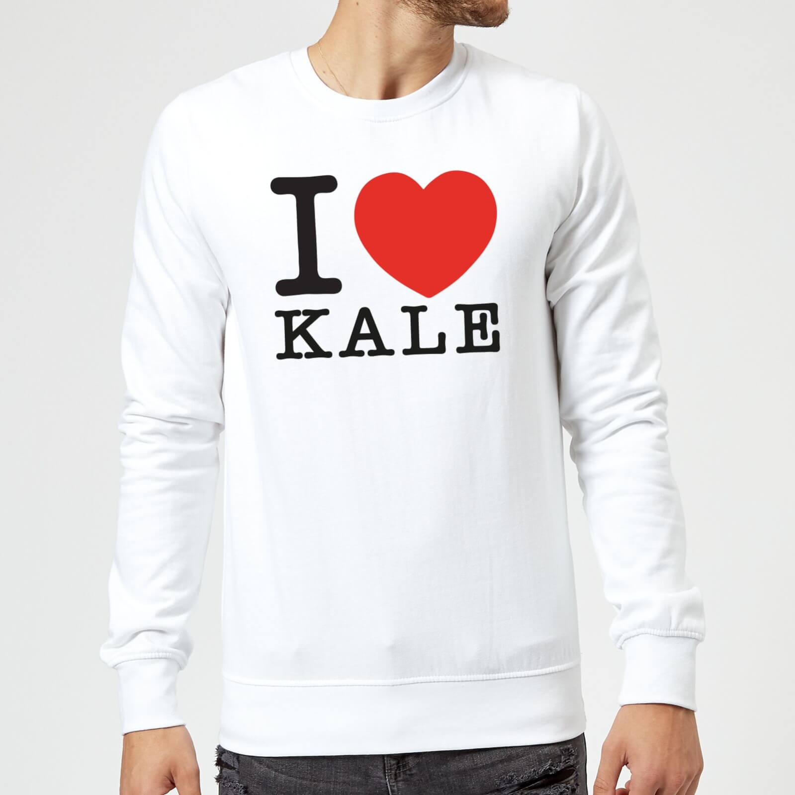 I Heart Kale Sweatshirt - White - XL - White