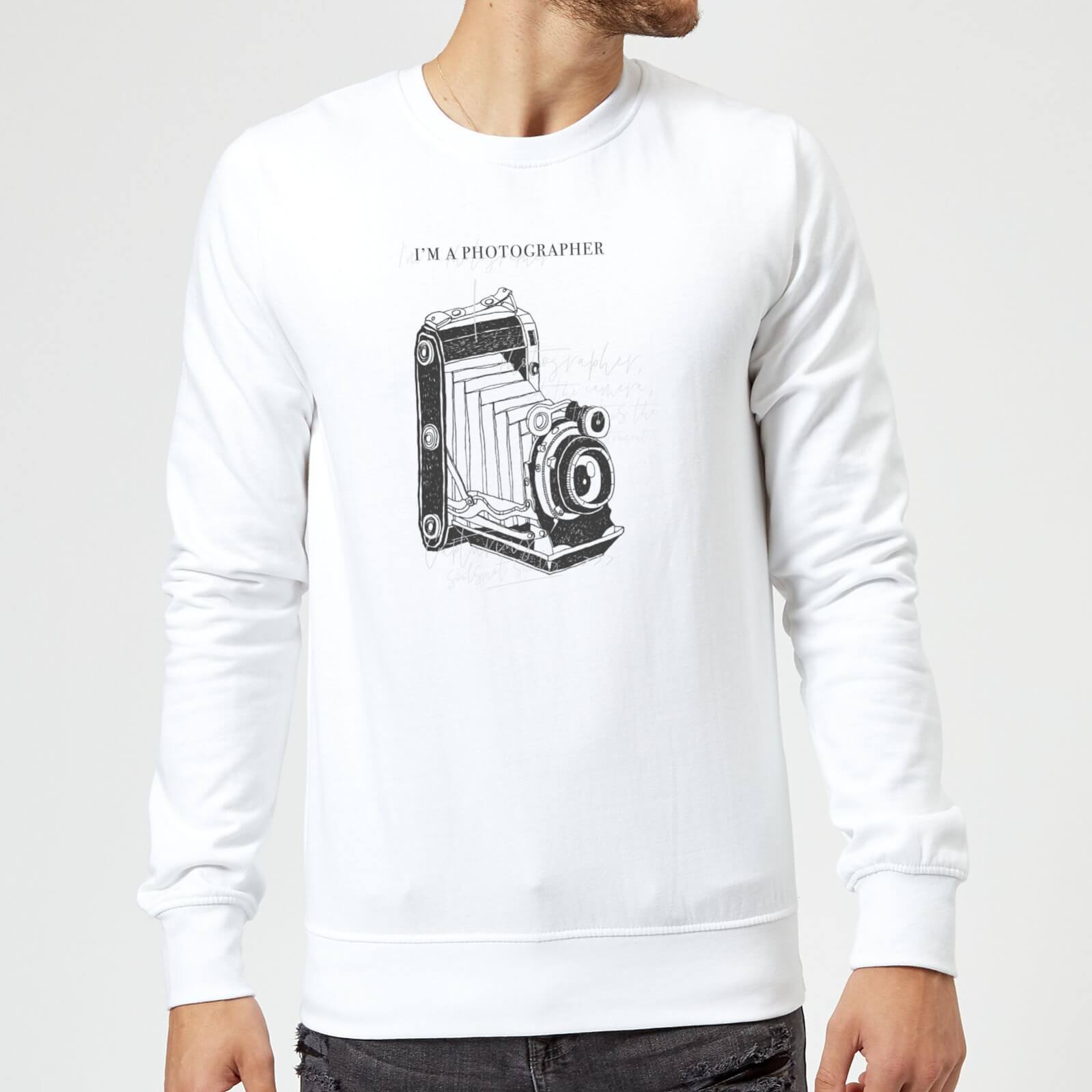 Photography Vintage Scribble Sweatshirt - White - L - White