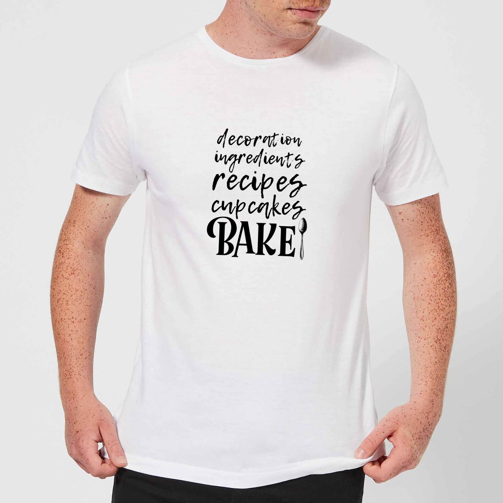 Baking Words T-Shirt - White - M - White