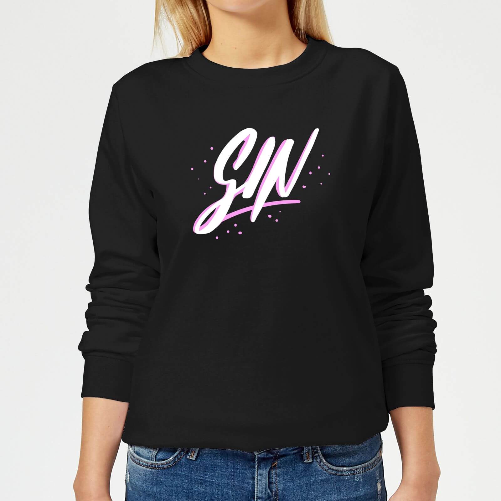Gin Script Women's Sweatshirt - Black - XS - Black