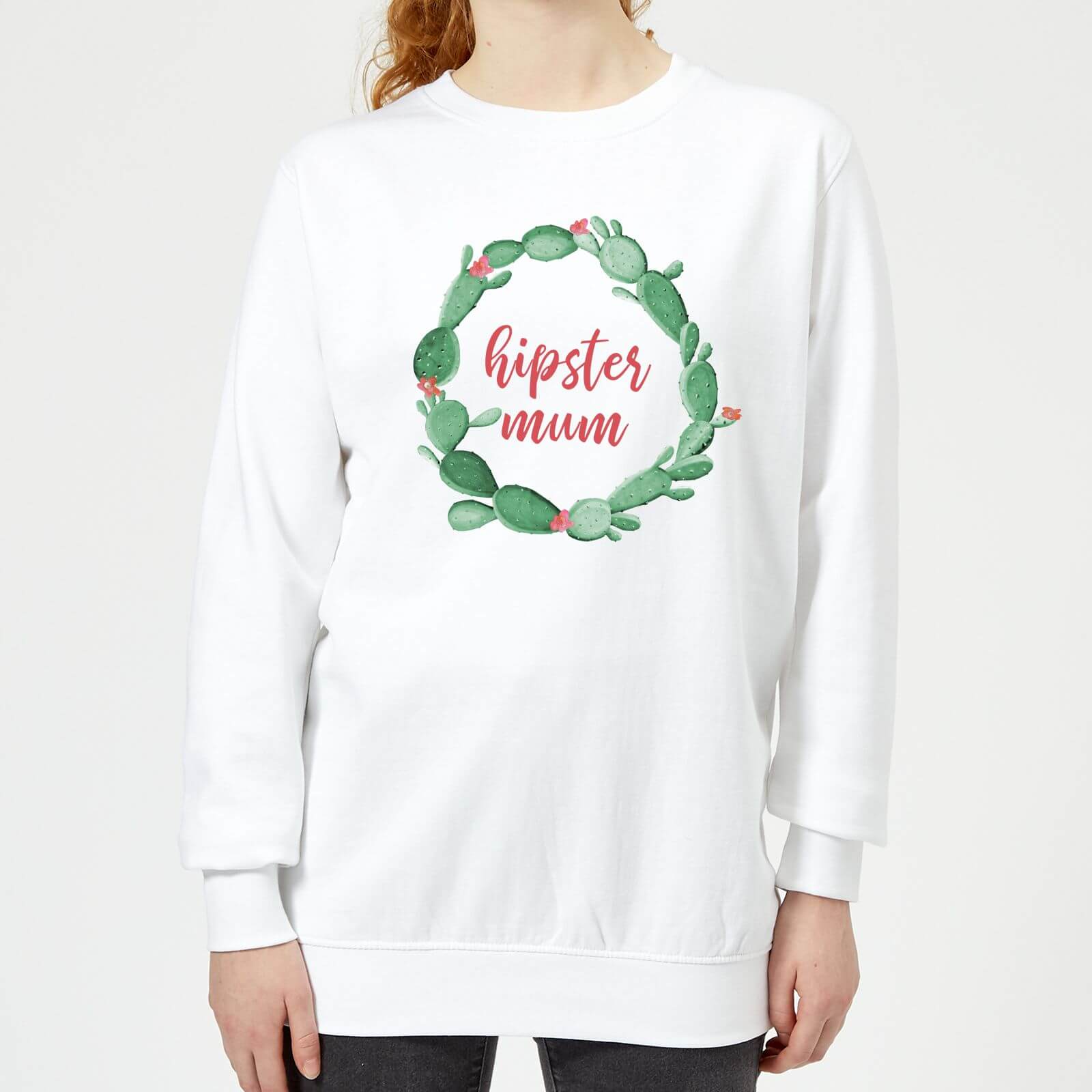 Hipster Mum Women's Sweatshirt - White - XL - White