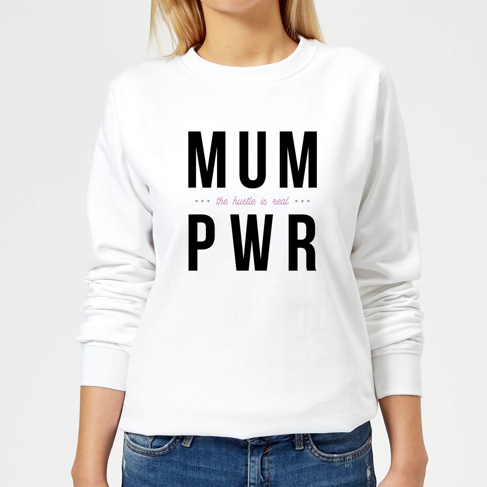 MUM PWR Women's Sweatshirt - White - XS - White