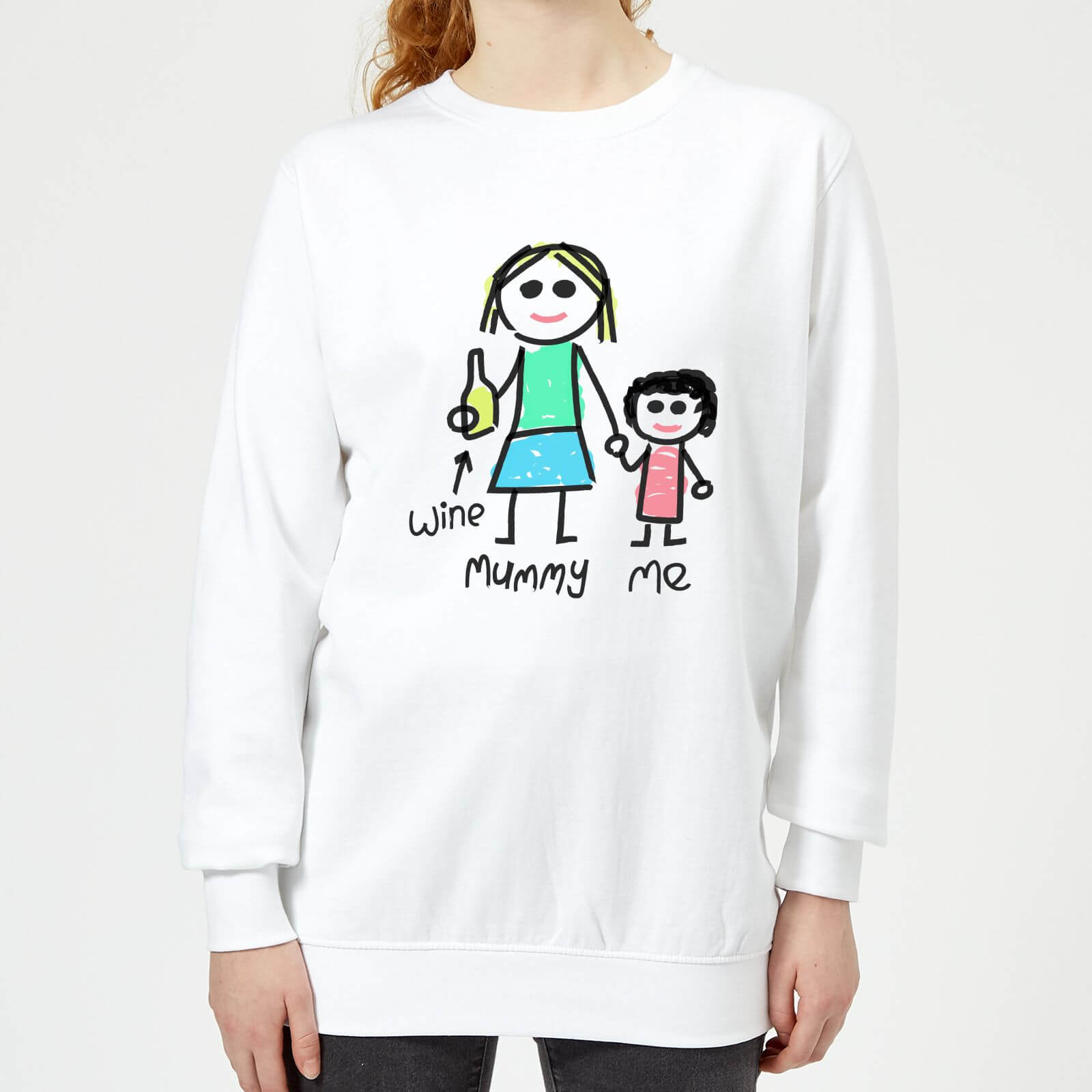 Mummy & Me Women's Sweatshirt - White - XS