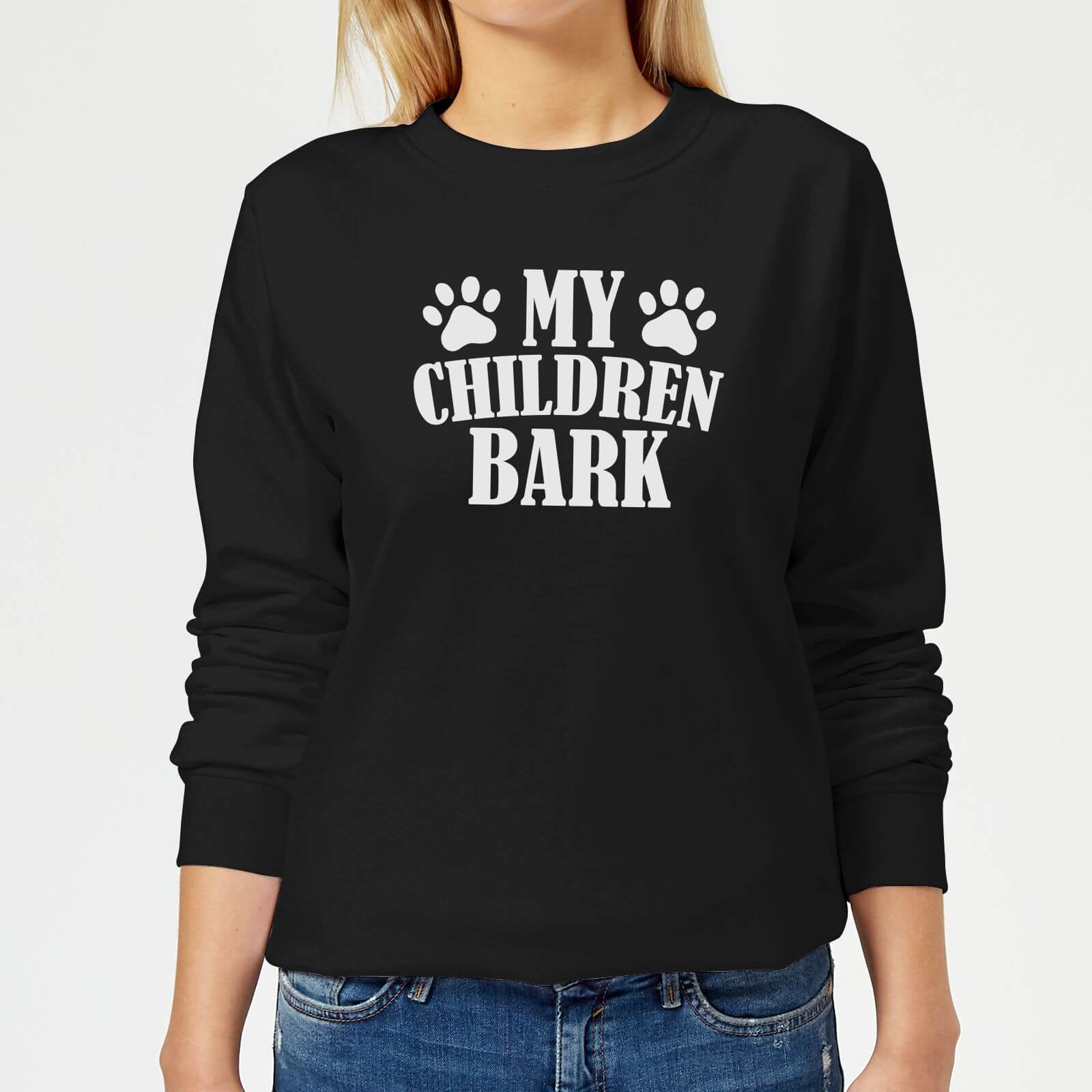 My Children Bark Women's Sweatshirt - Black - XS - Black
