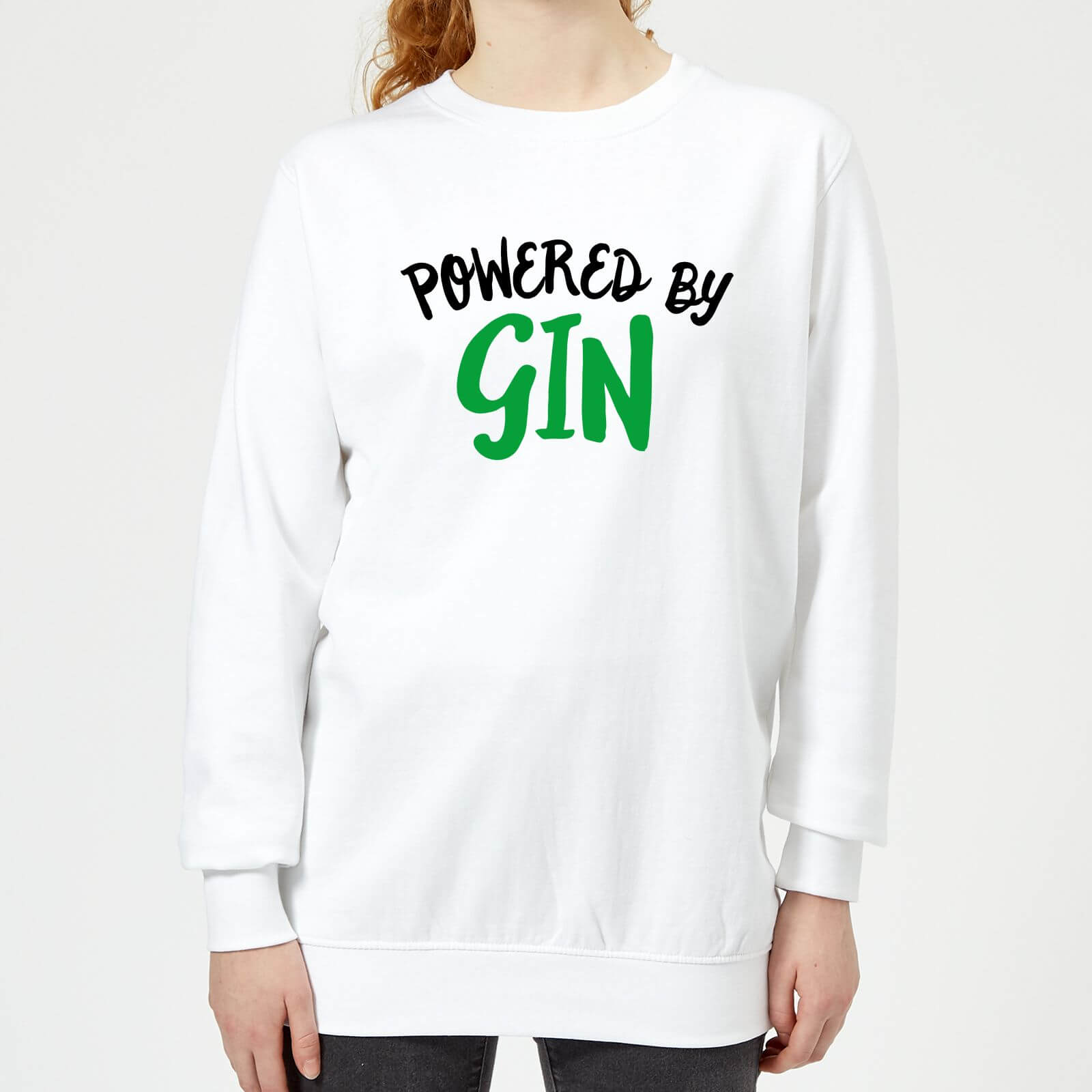 Powered By Gin Women's Sweatshirt - White - M - White