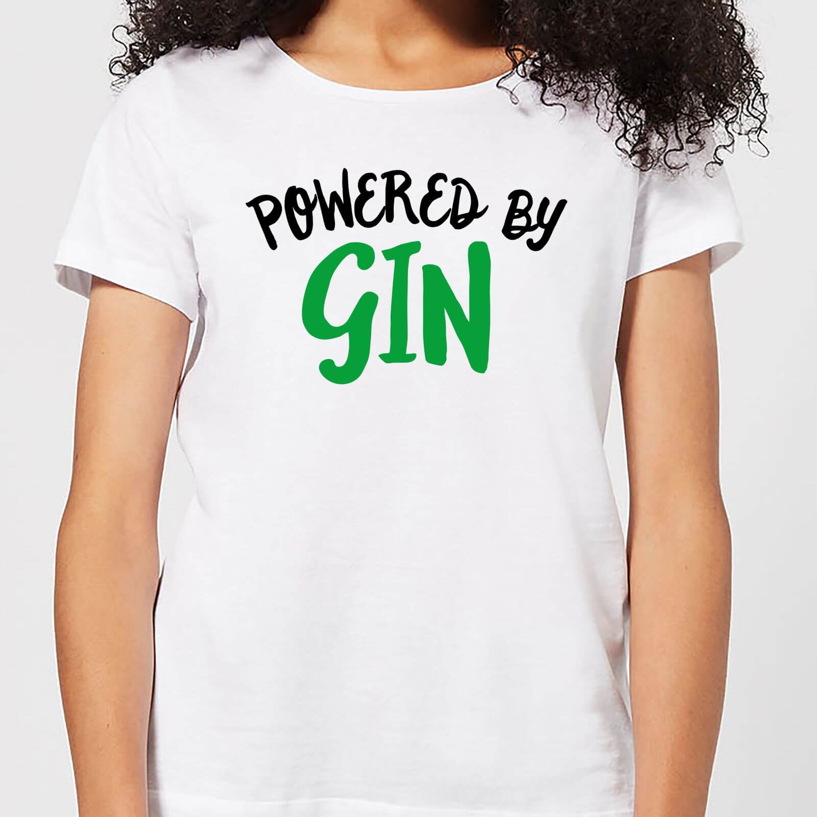 Powered By Gin Women's T-Shirt - White - L