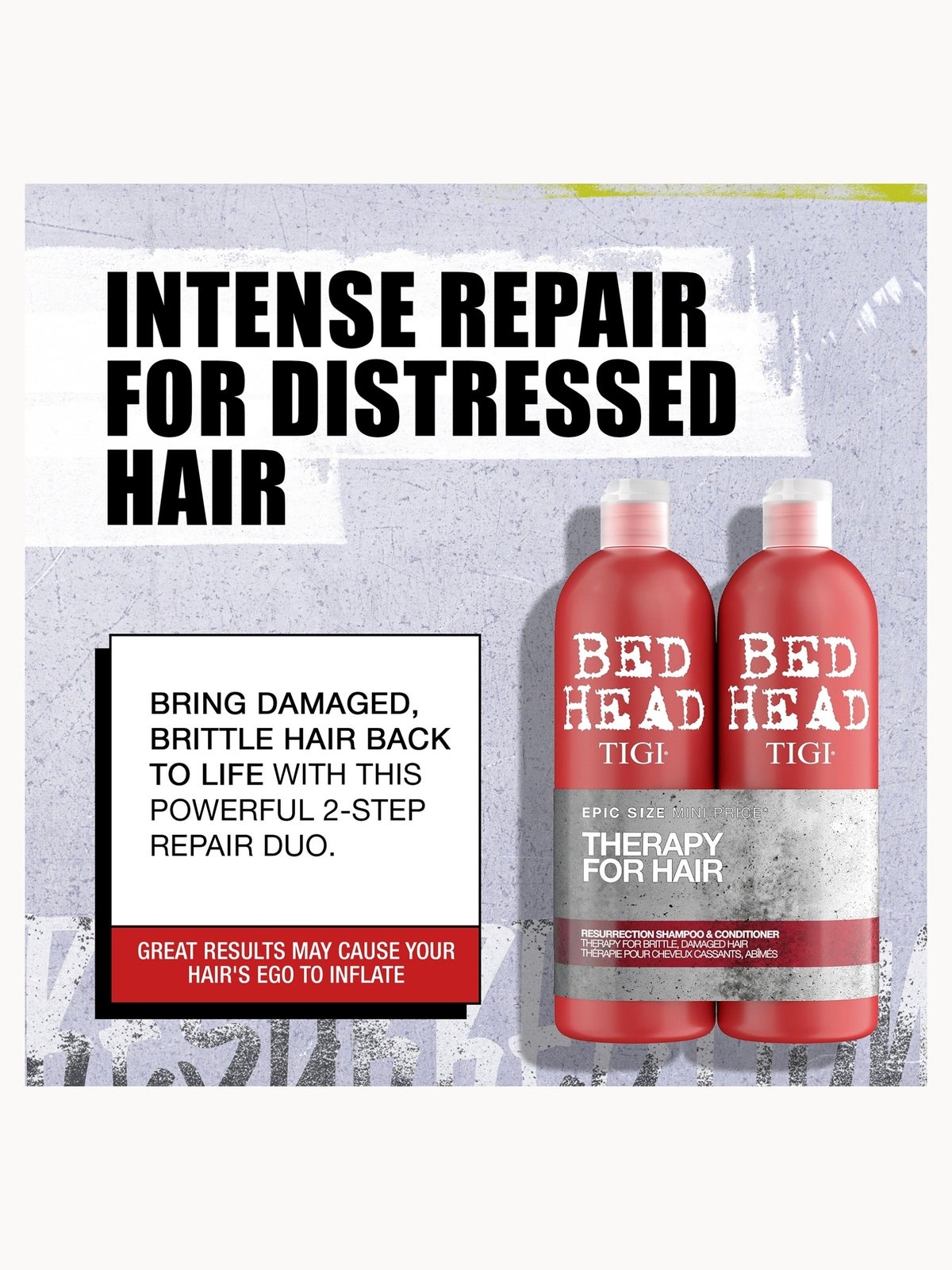 Bed Head by TIGI Resurrection Shampoo & Conditioner Set 750ml 2