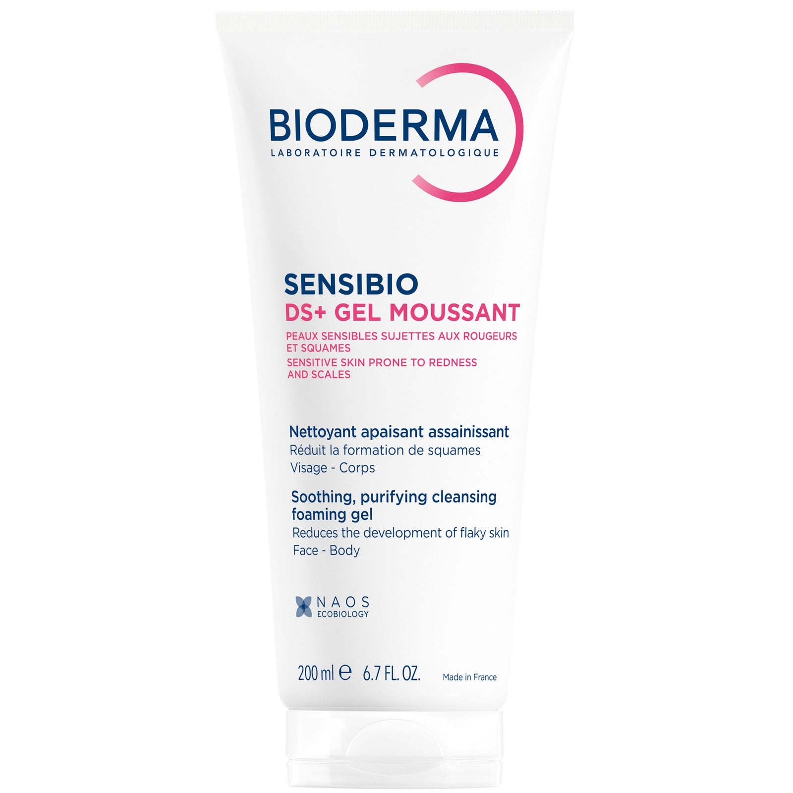 Bioderma Sensibio DS+ Gel nettoyant Gel limpiador purificante calmante Dermatitis seborreica Piel sensible