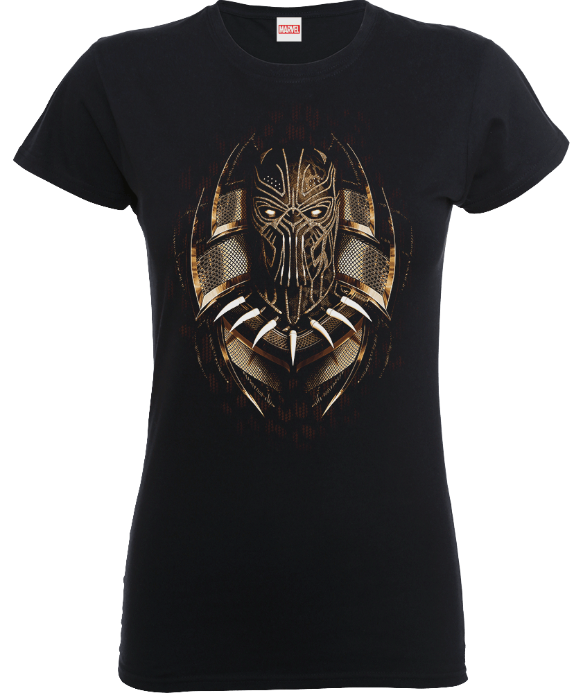 T-Shirt Black Panther Gold Erik - Nero - Donna - S - Nero