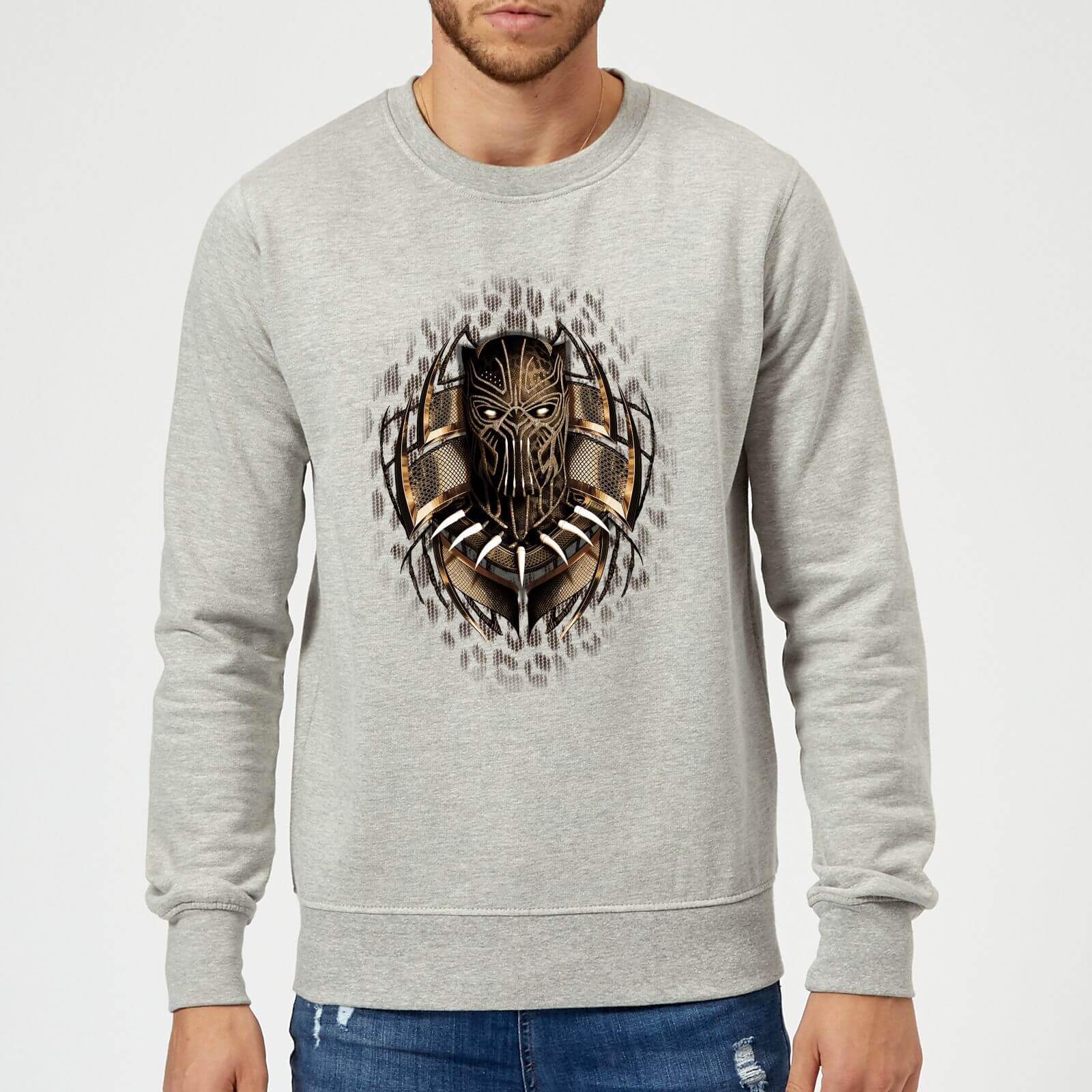 Felpa Black Panther Gold Erik - Grigio - S