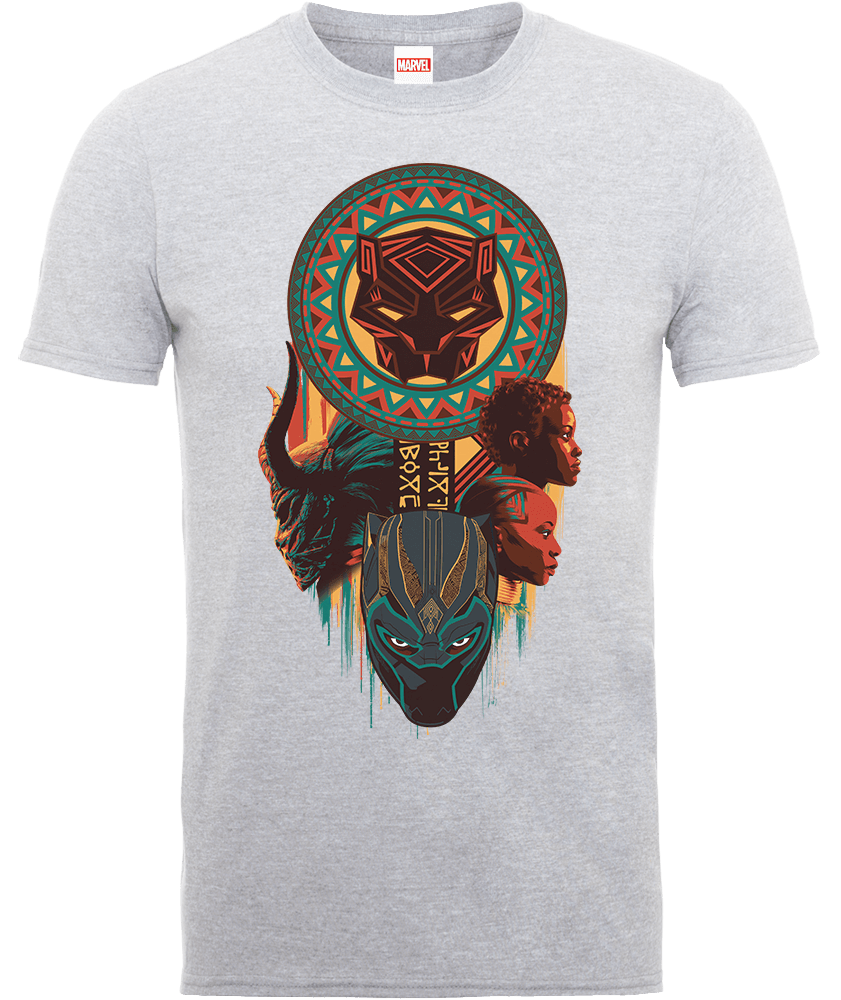 

T-Shirt Homme Totem Black Panther - Gris - L