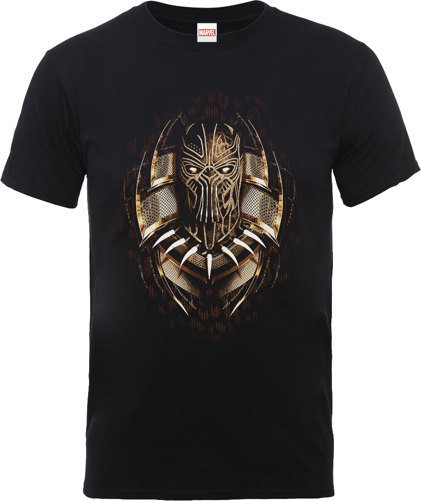 T-Shirt Black Panther Gold Erik - Nero - XXL