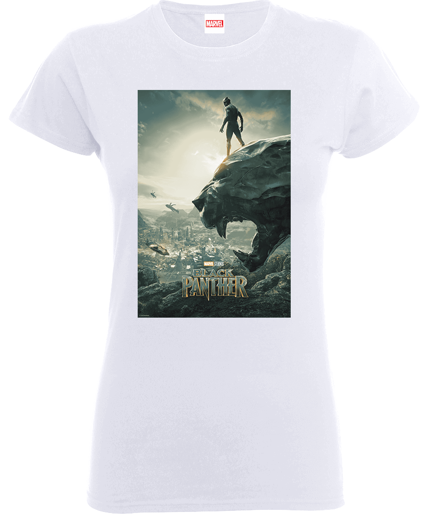 

T-Shirt Black Panther Poster - Bianco - Donna - L - Bianco