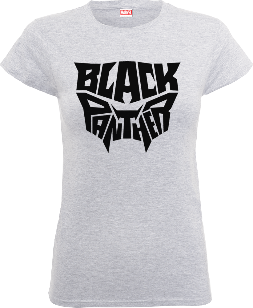 T-Shirt Black Panther Emblem - Grigio - Donna - L