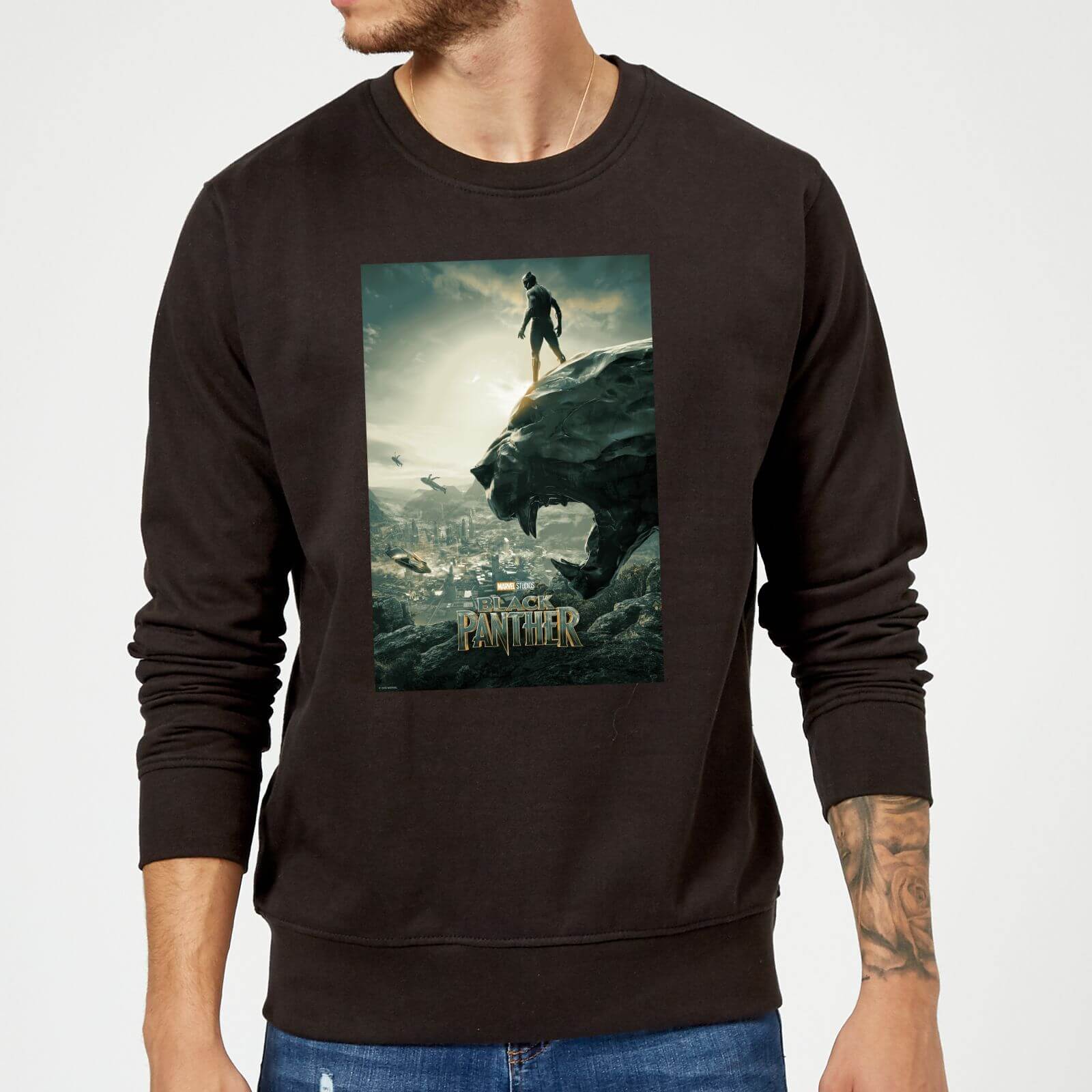 

Felpa Black Panther Poster - Nero - L