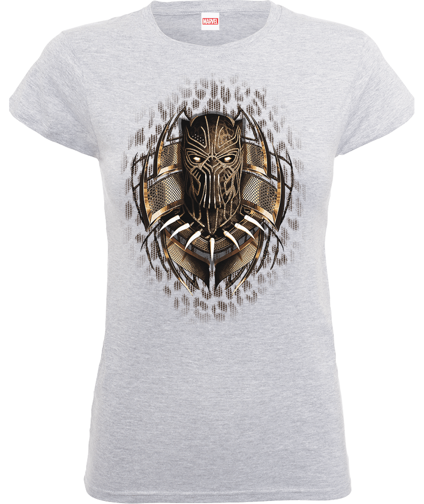 

T-Shirt Black Panther Gold Erik - Grigio - Donna - XXL - Grigio