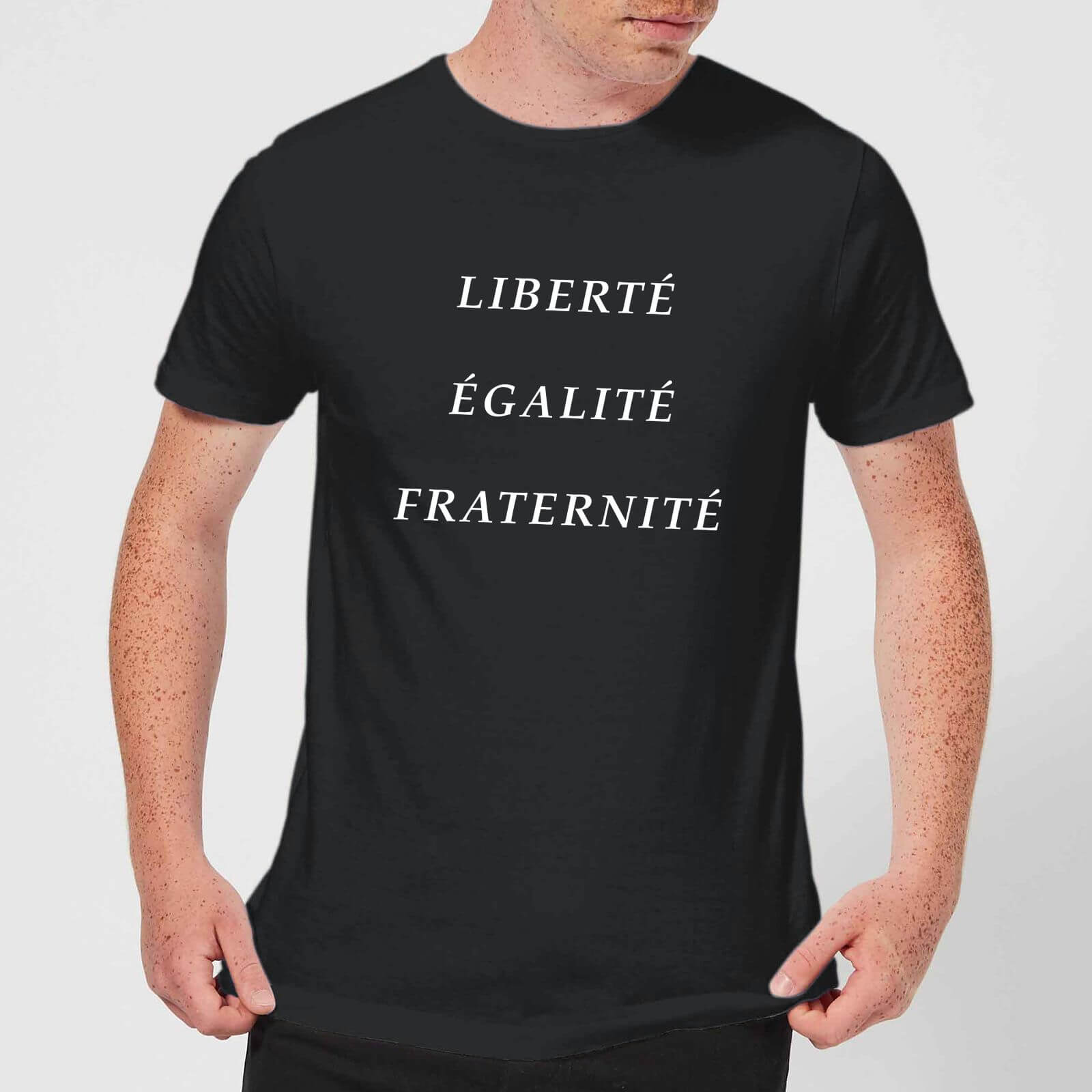 Liberte Egalite Fraternite T-Shirt - Black - M - Black