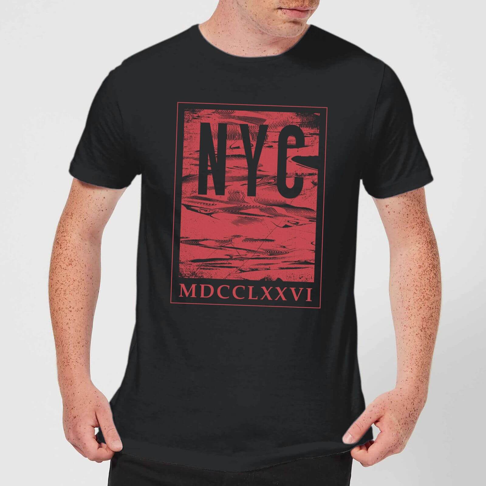 NYC Roman T-Shirt - Black - M - Black