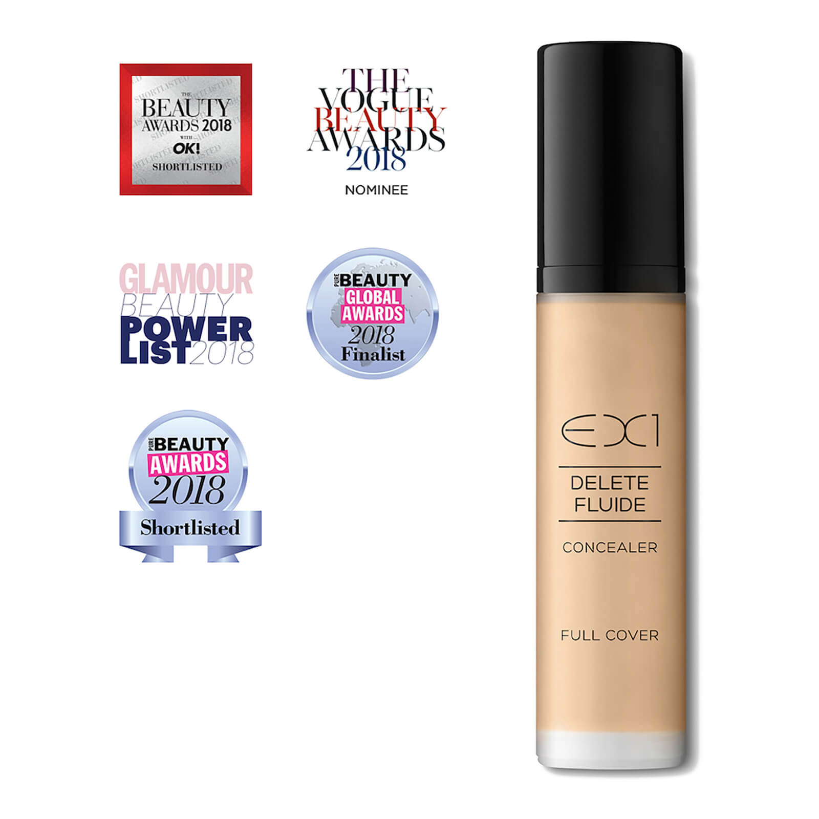 

EX1 Cosmetics Delete Fluide Concealer (Various Shades) - 2.0