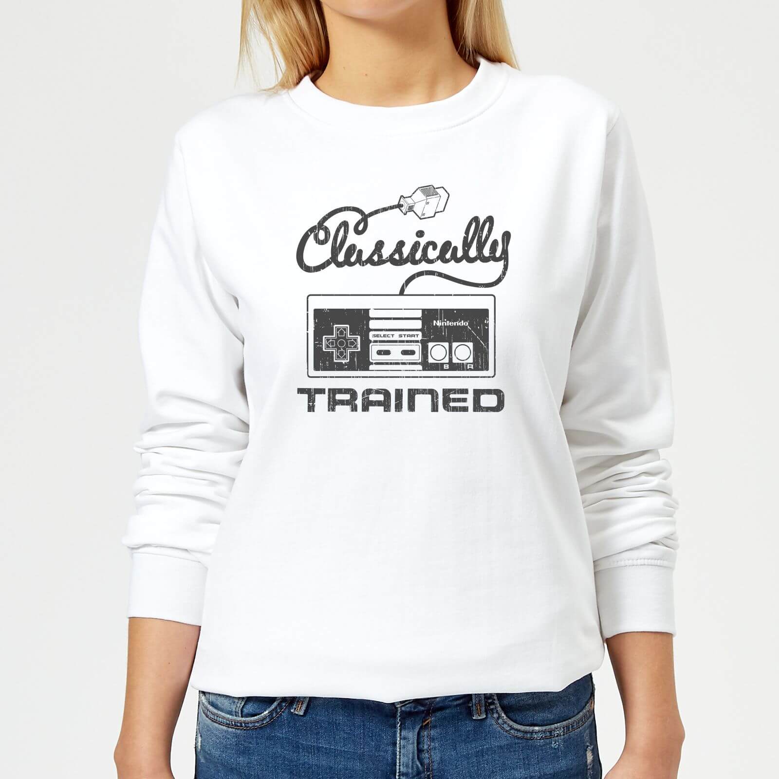 

Sweat Femme Rétro NES Classically Trained - Nintendo - Blanc - XL