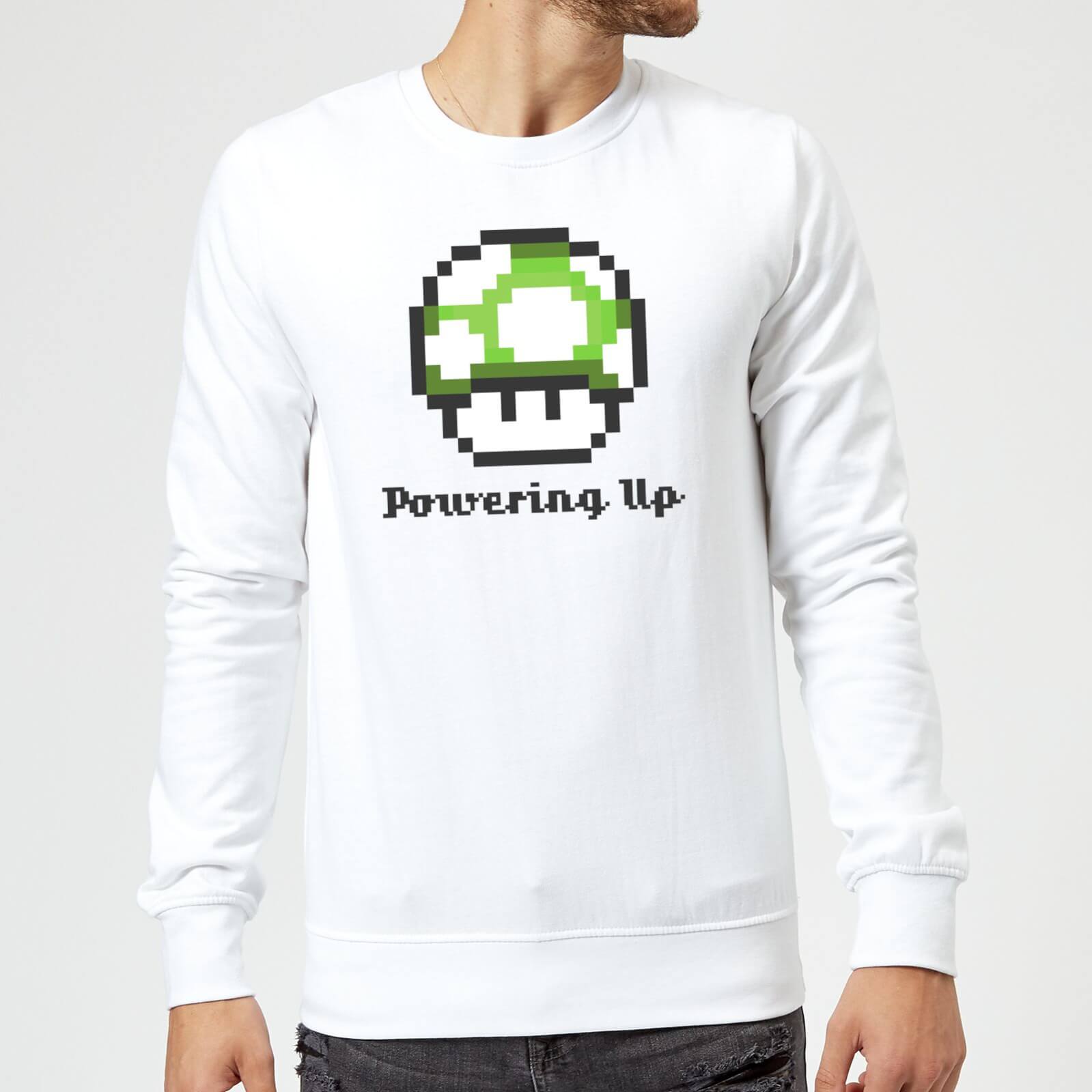 

Sweat Homme Super Mario Powering Up - Nintendo - Blanc - M