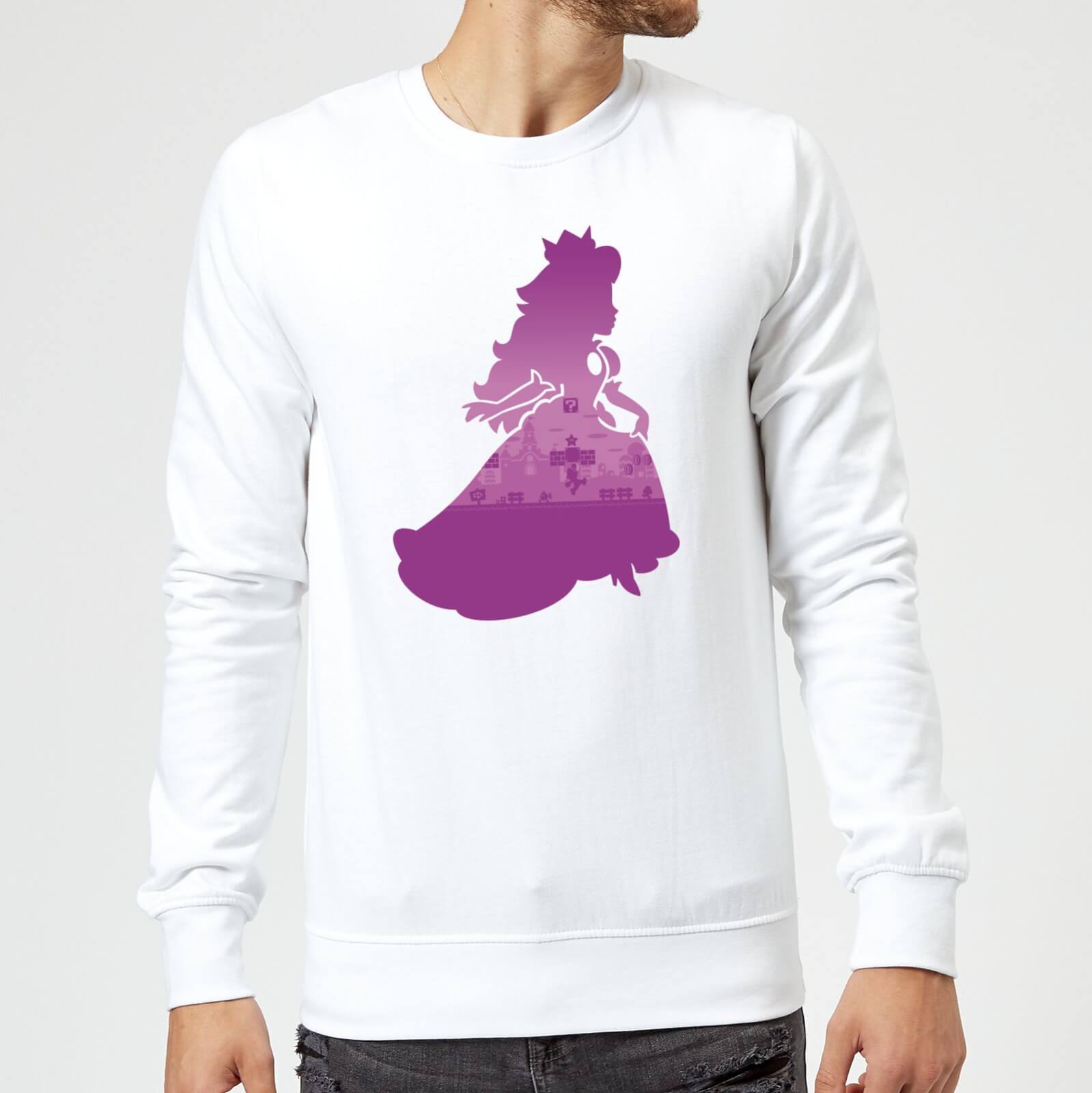 

Sweat Homme Super Mario Silhouette Peach - Nintendo - Blanc - XL - Blanc