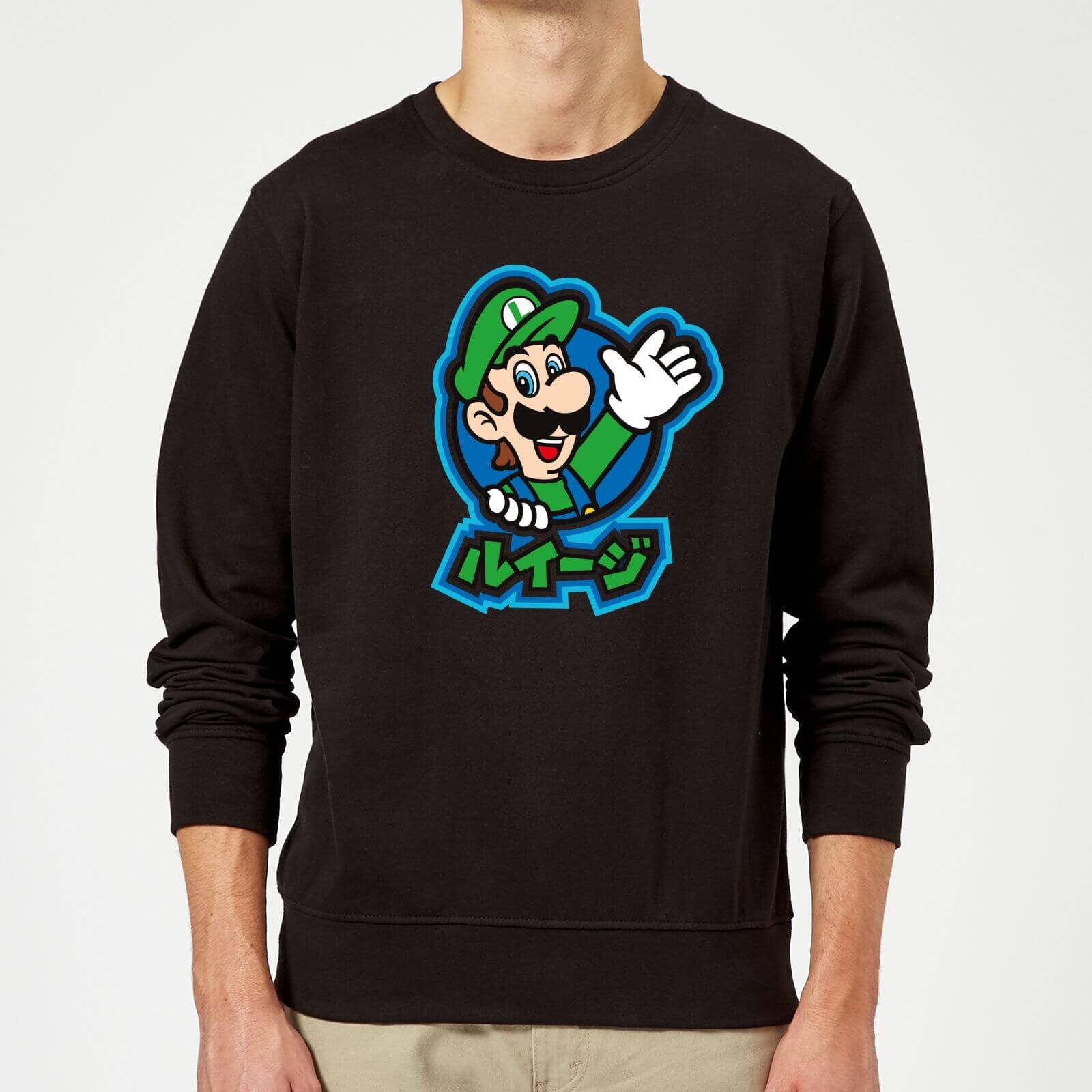 

Sweat Homme Super Mario Luigi Kanji - Noir - 5XL