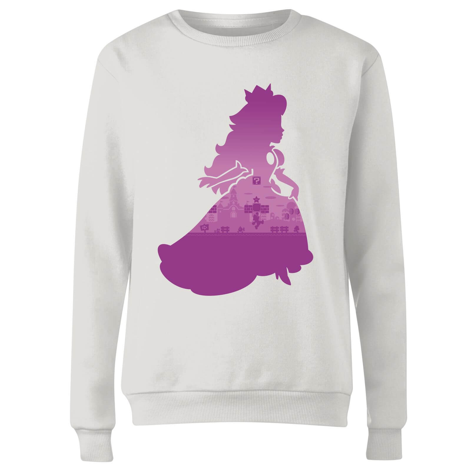 

Sweat Femme Super Mario Silhouette Peach - Nintendo - Blanc - XS