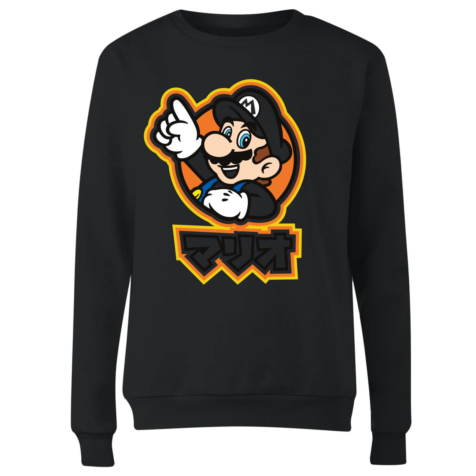

Sweat Femme Super Mario Kanji Mario - Nintendo - Noir - 5XL - Noir