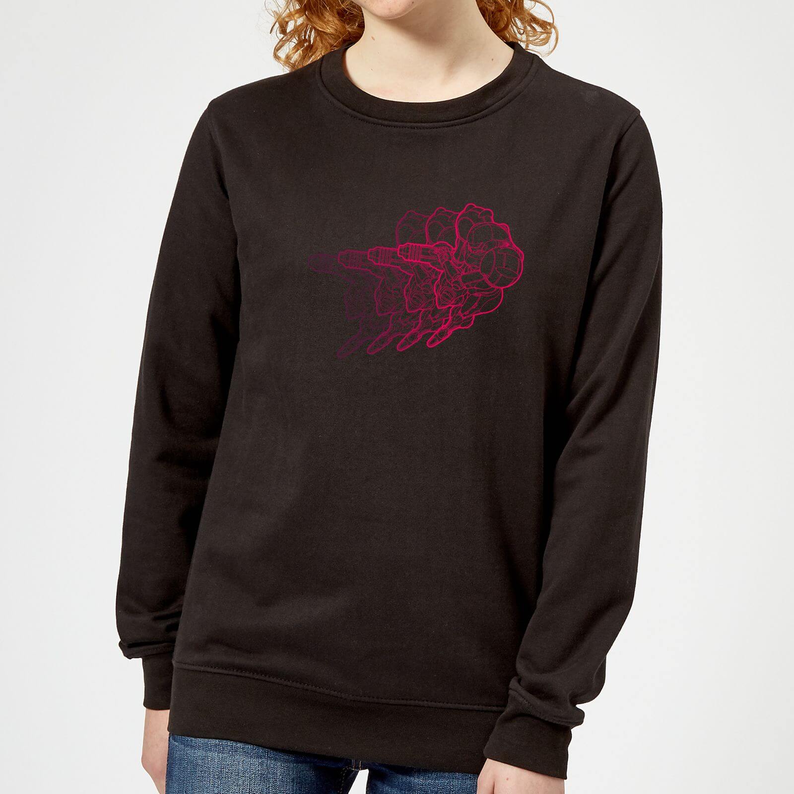 

Sweat Femme Super Metroid (Nintendo) Retro Samus - Noir - S