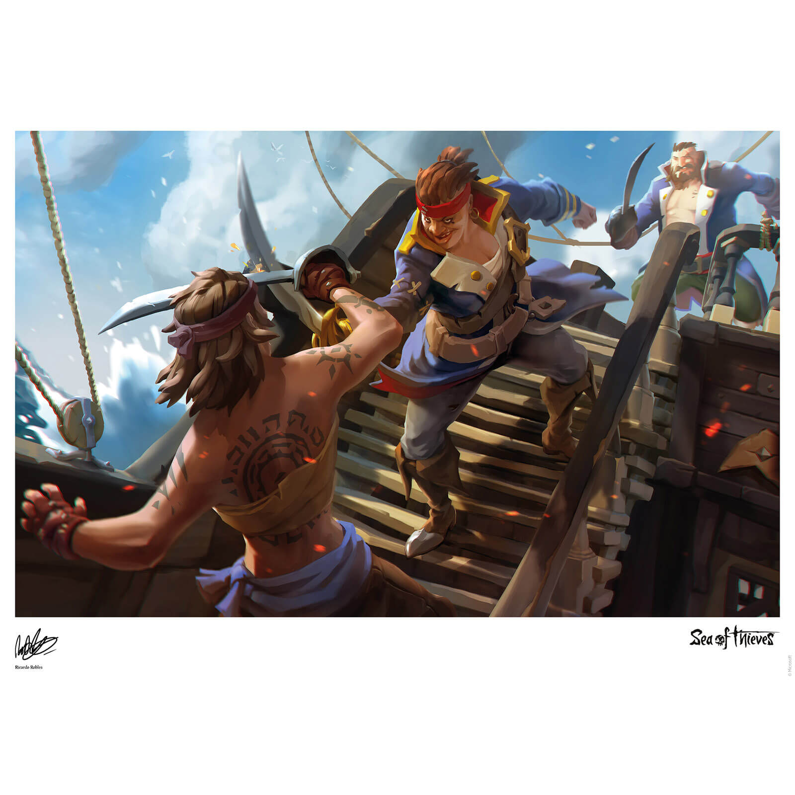 Sea of Thieves Limited Edition kunstdruk - Clashing Cutlasses