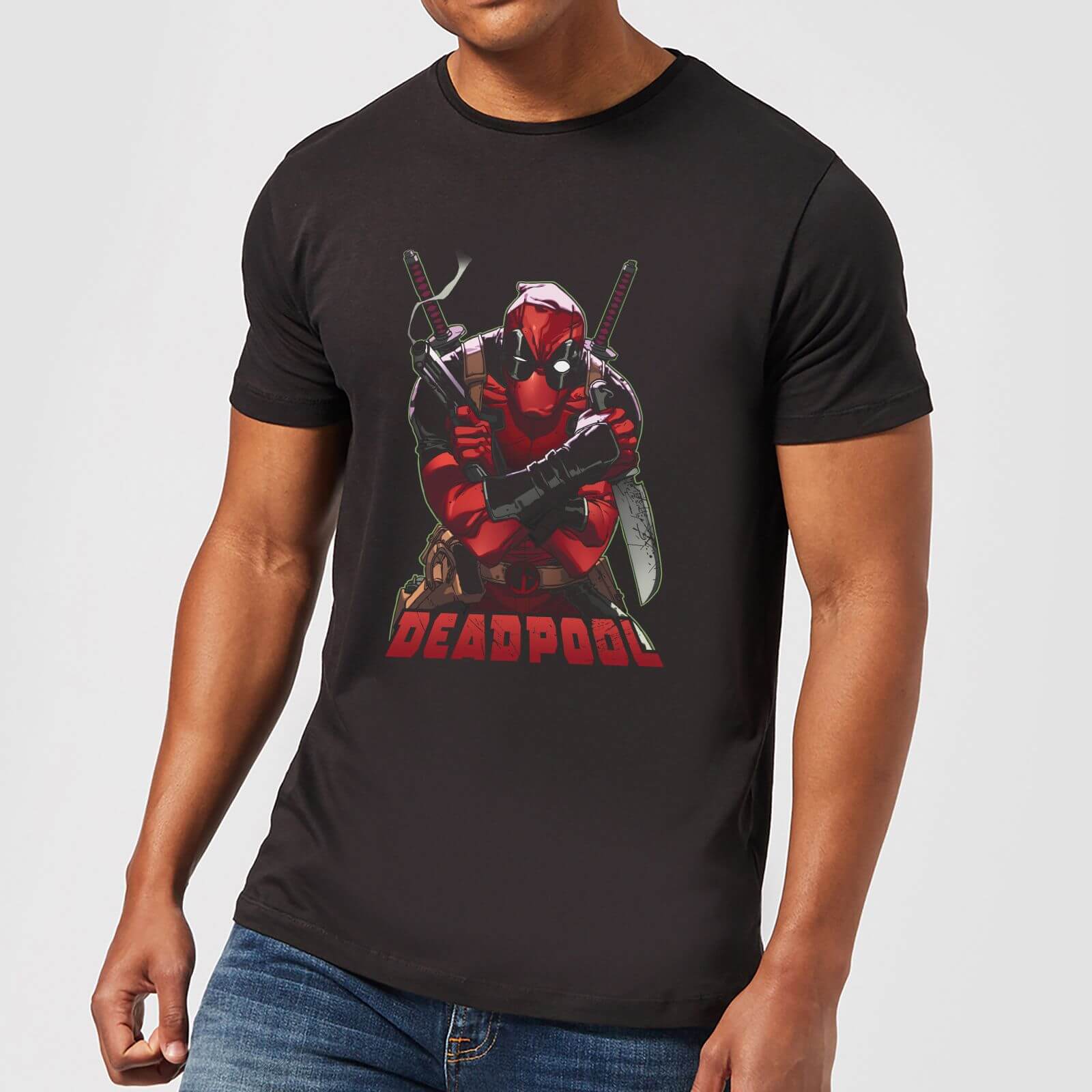 Marvel Deadpool Ready For Action T-Shirt - Black - 3XL