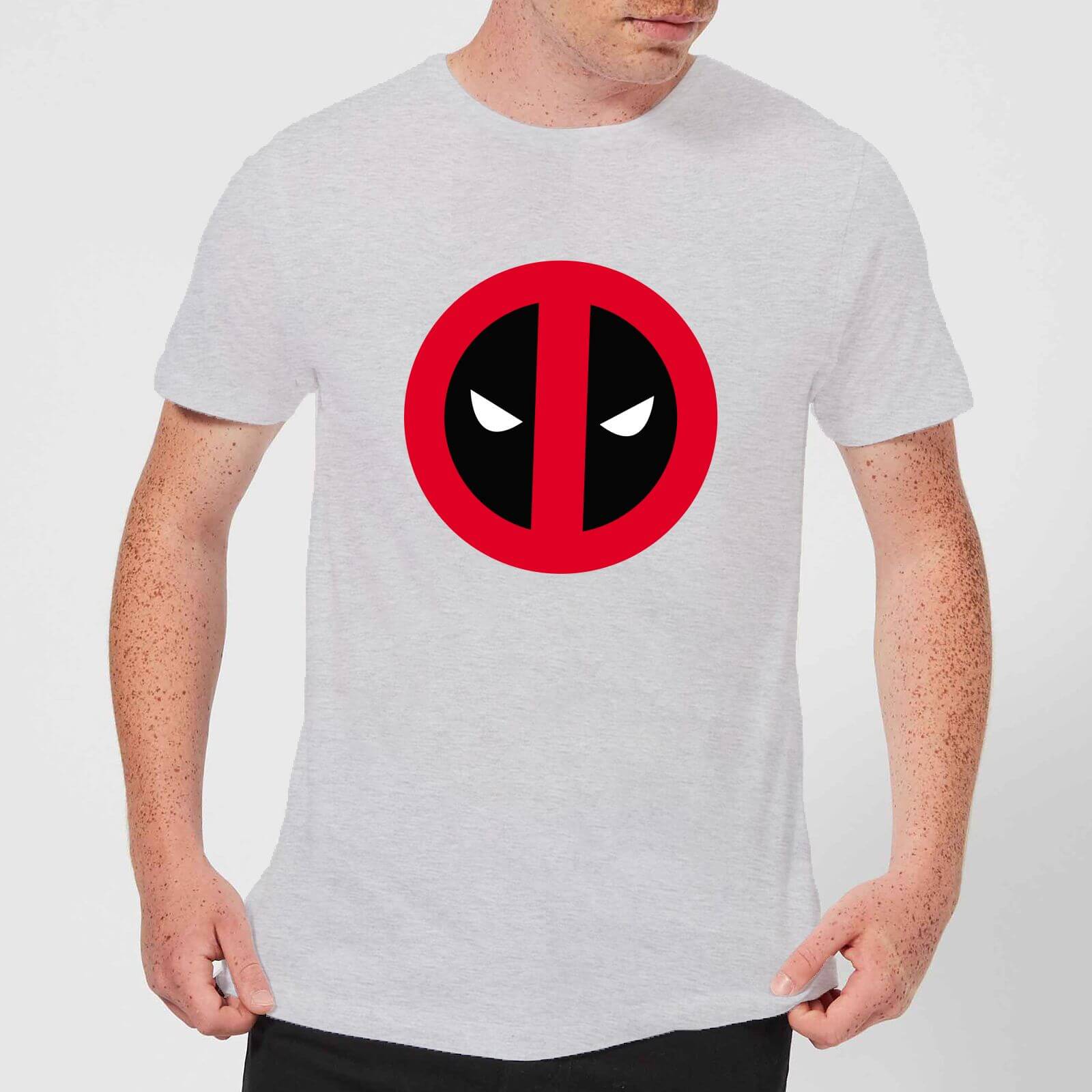 T-Shirt Homme Deadpool (Marvel) Logo Propre - Gris - XS
