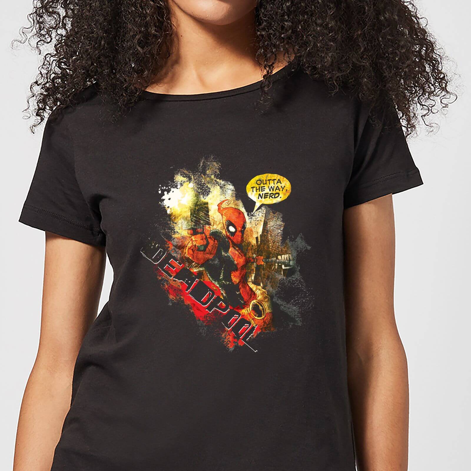 Marvel Deadpool Outta The Way Nerd Women's T-Shirt - Black - 4XL - Black