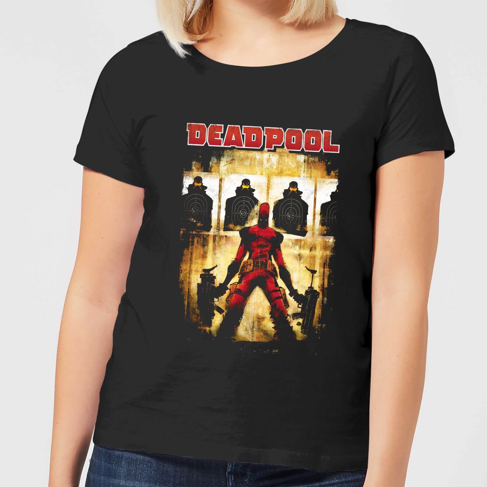 Marvel Deadpool Target Practice Women's T-Shirt - Black - 4XL - Black