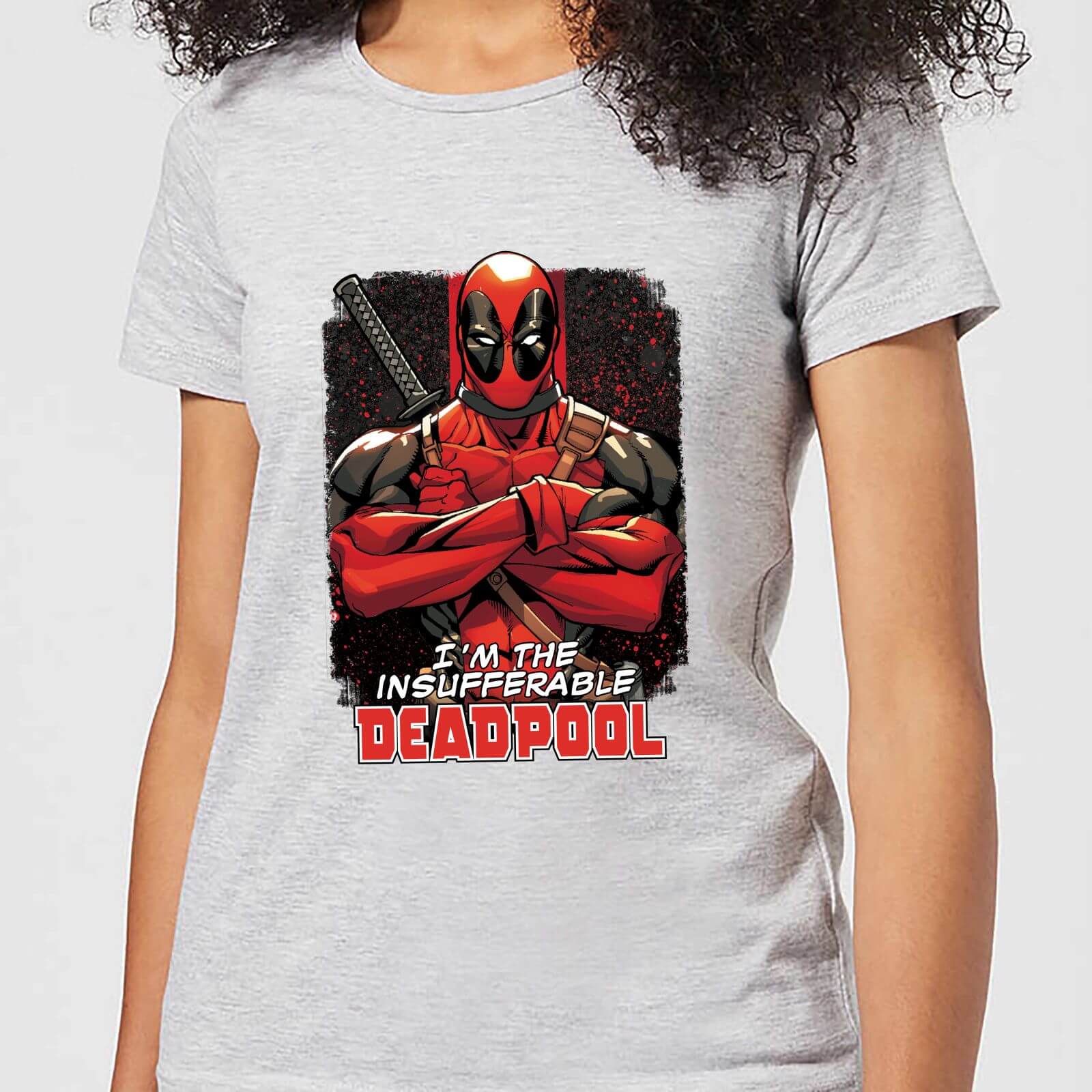 Marvel Deadpool Crossed Arms Women's T-Shirt - Grey - 3XL - Grey
