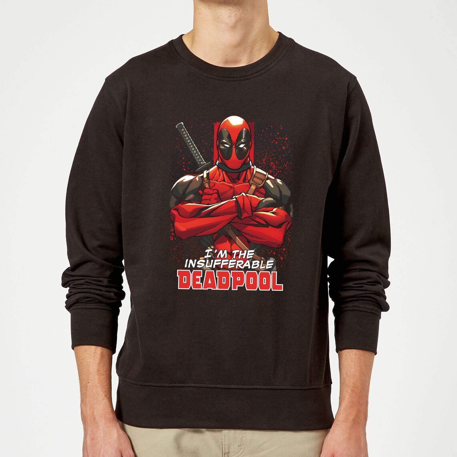Marvel Deadpool Crossed Arms Sweatshirt - Black - 5XL