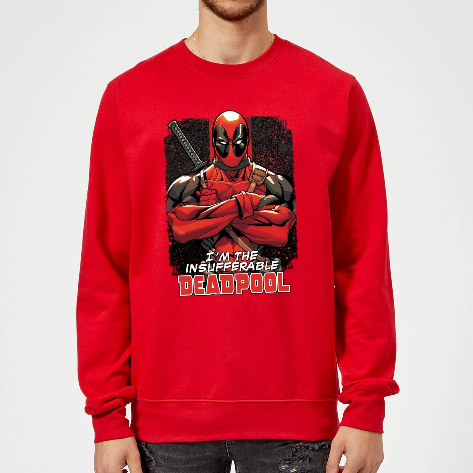

Felpa Marvel Deadpool Crossed Arms - Rosso - XL