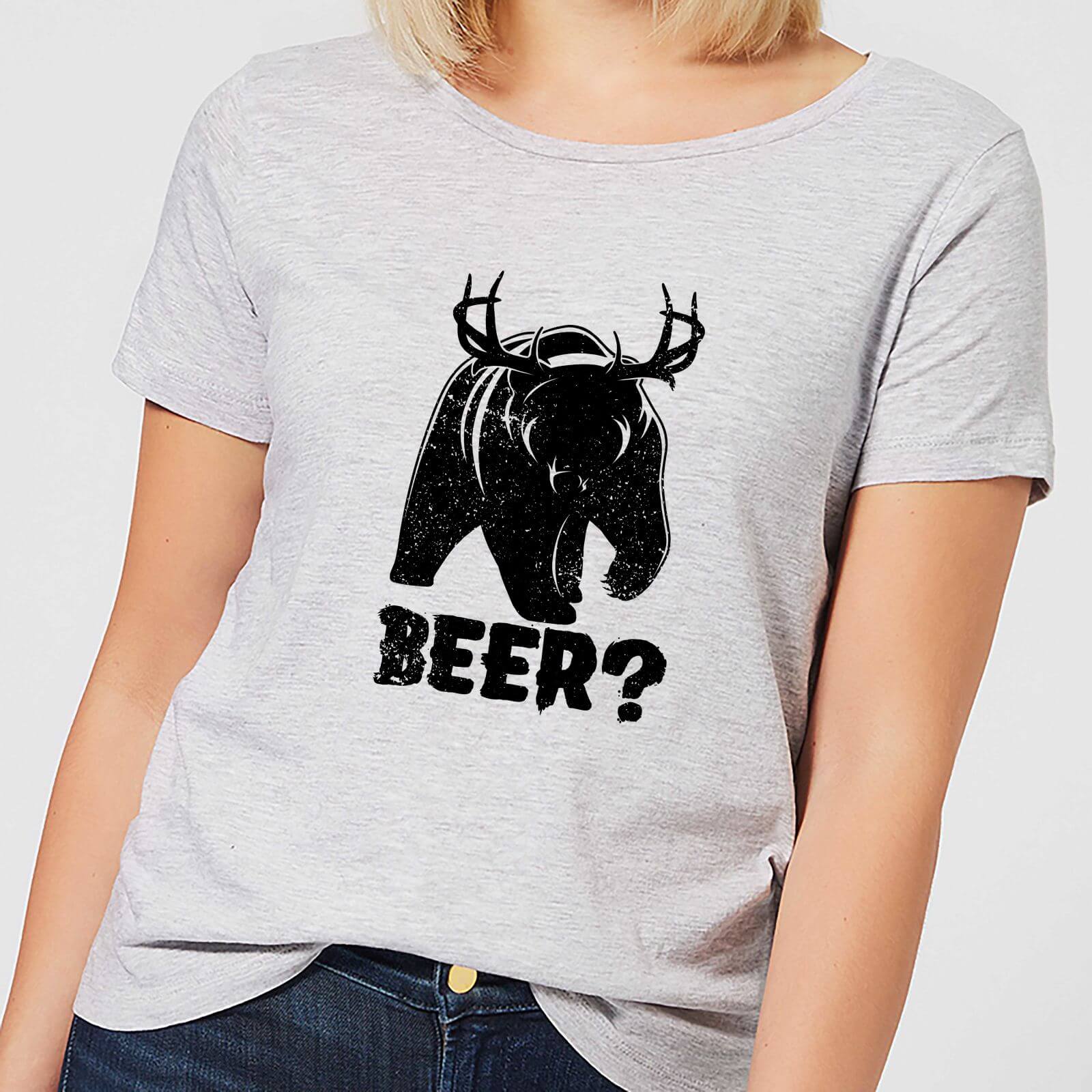 Beershield Beer Bear Deer Women's T-Shirt - Grey - 3XL - Grey
